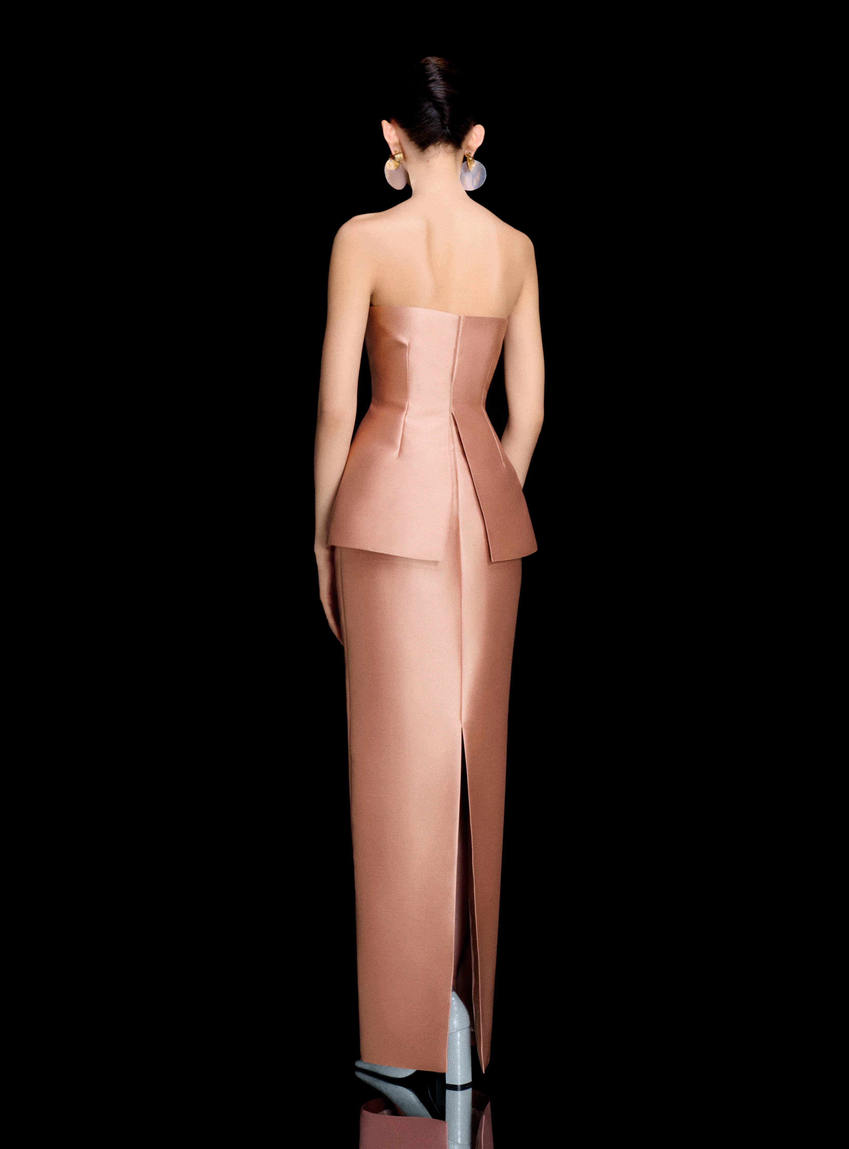 long sleeve off shoulder maxi dress Aveline