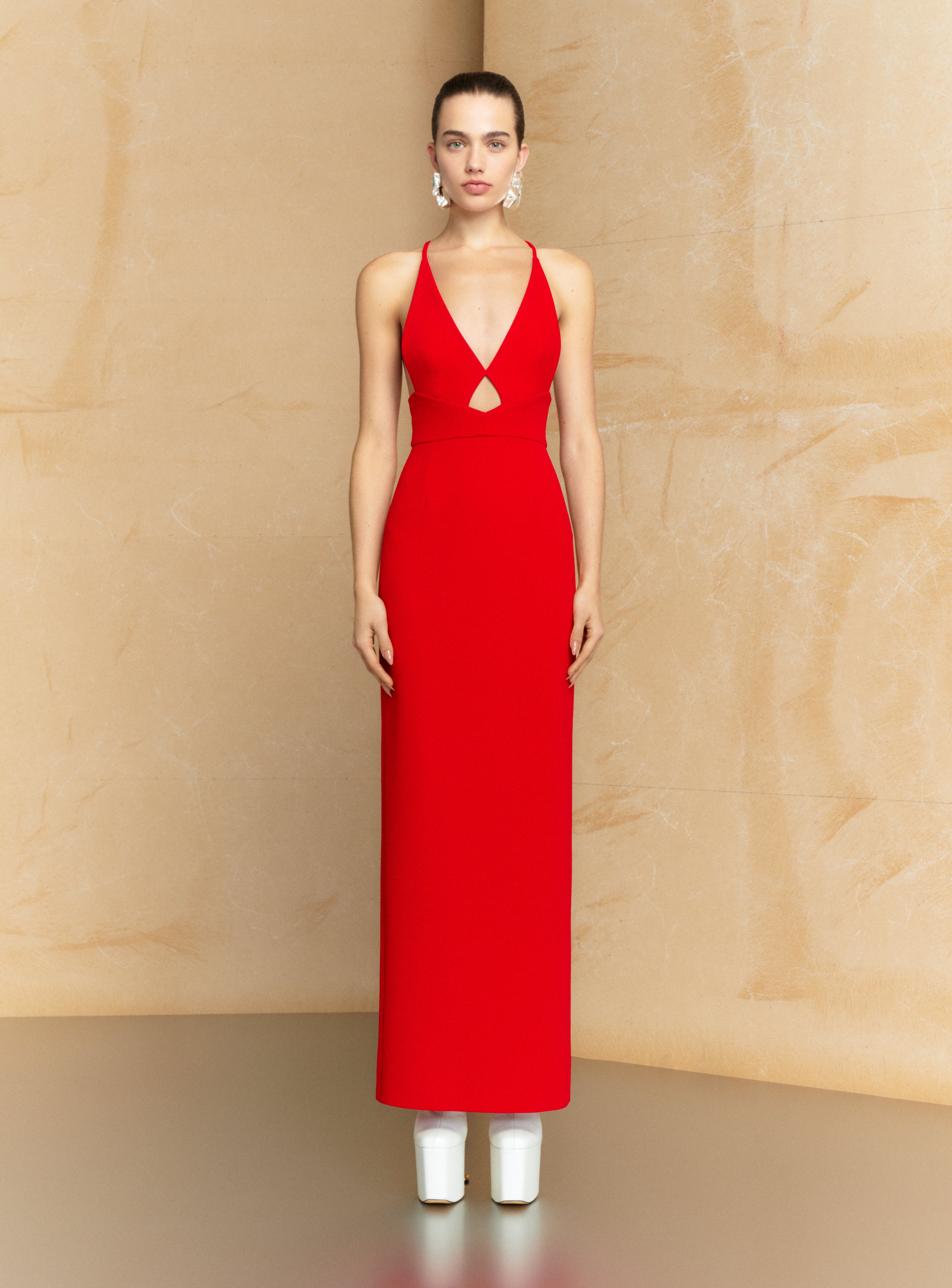 The Milly Maxi Dress in Red