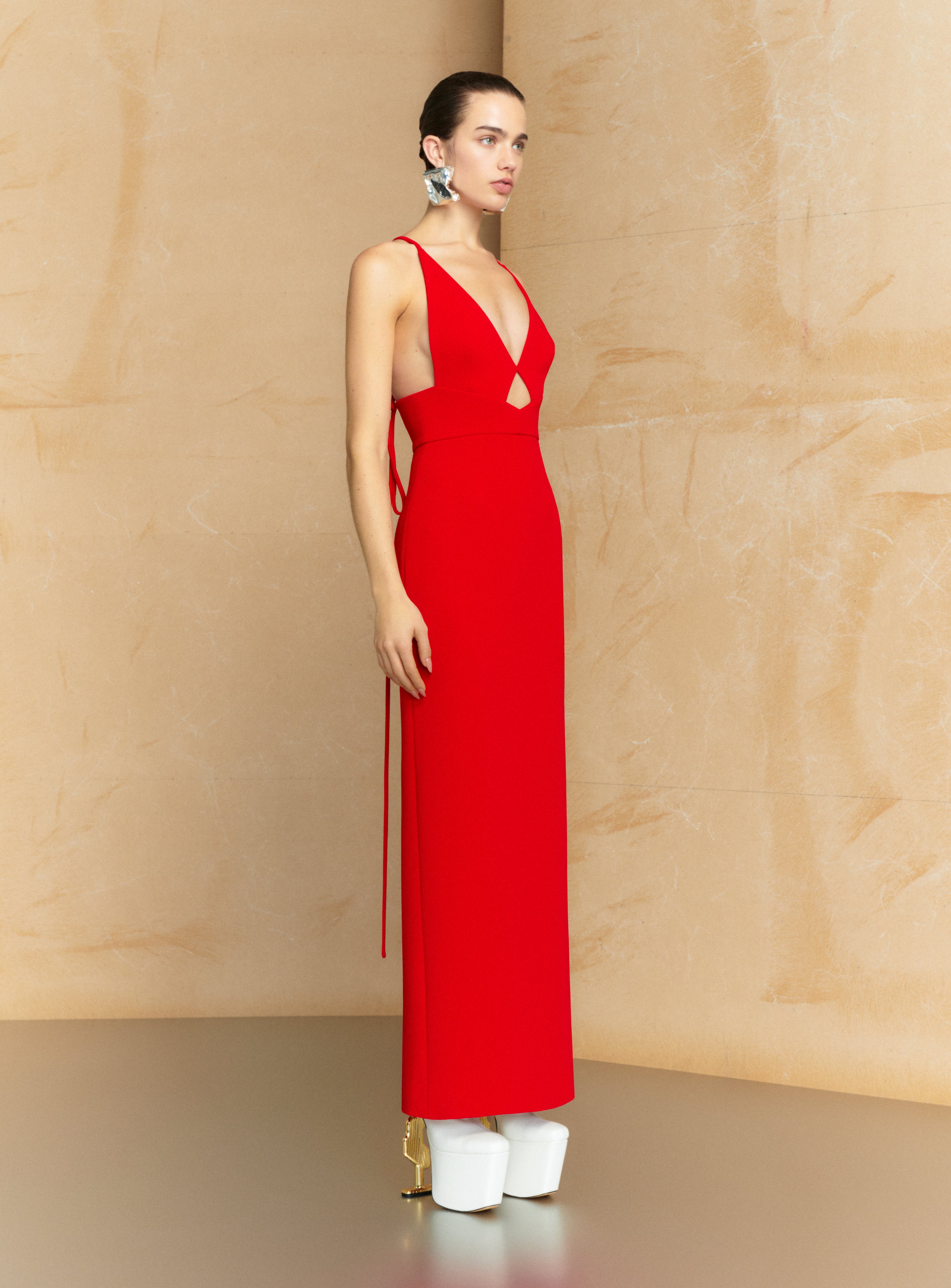 The Milly Maxi Dress in Red