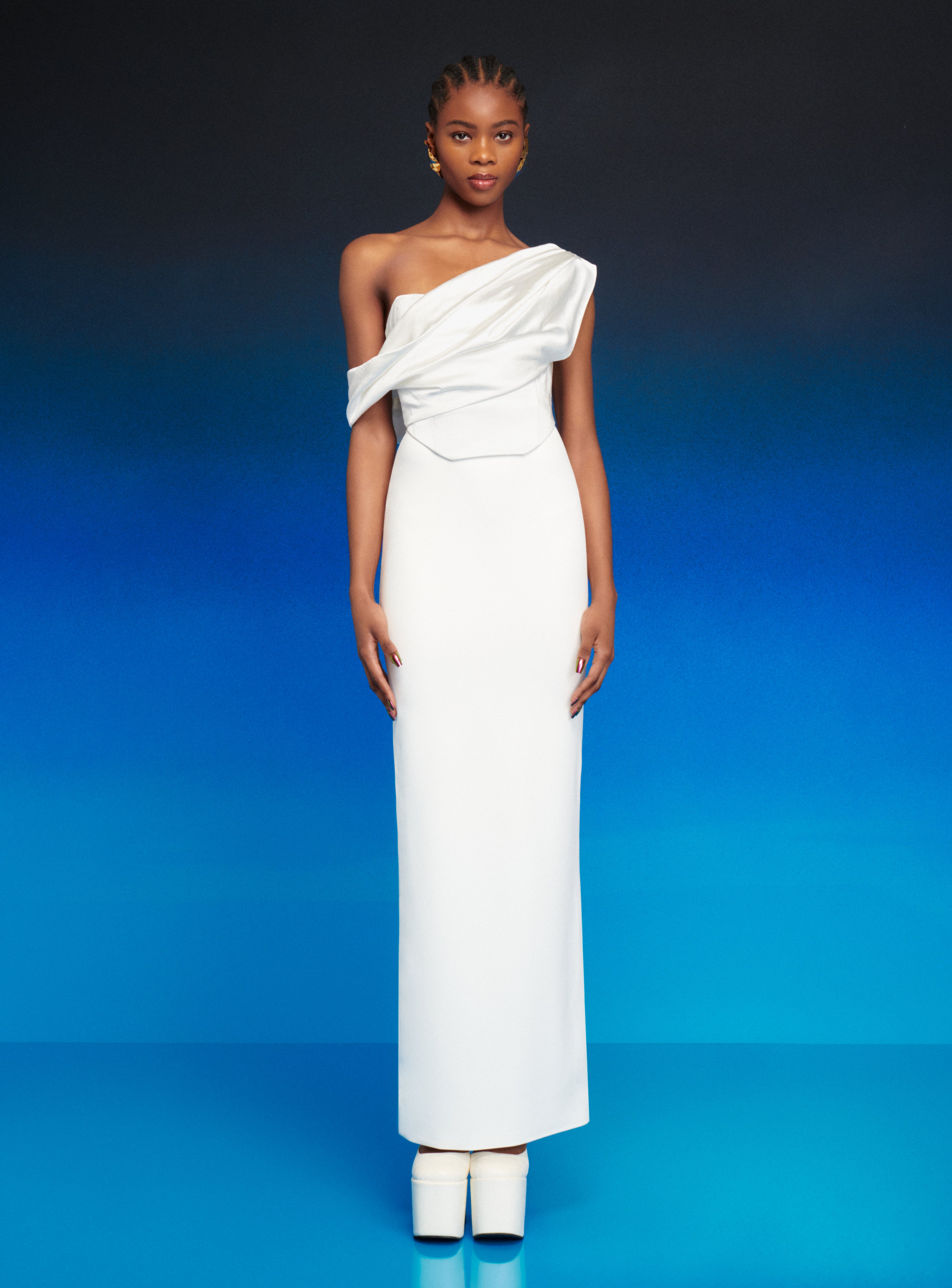 The Kara Dress in Cream - Main Image