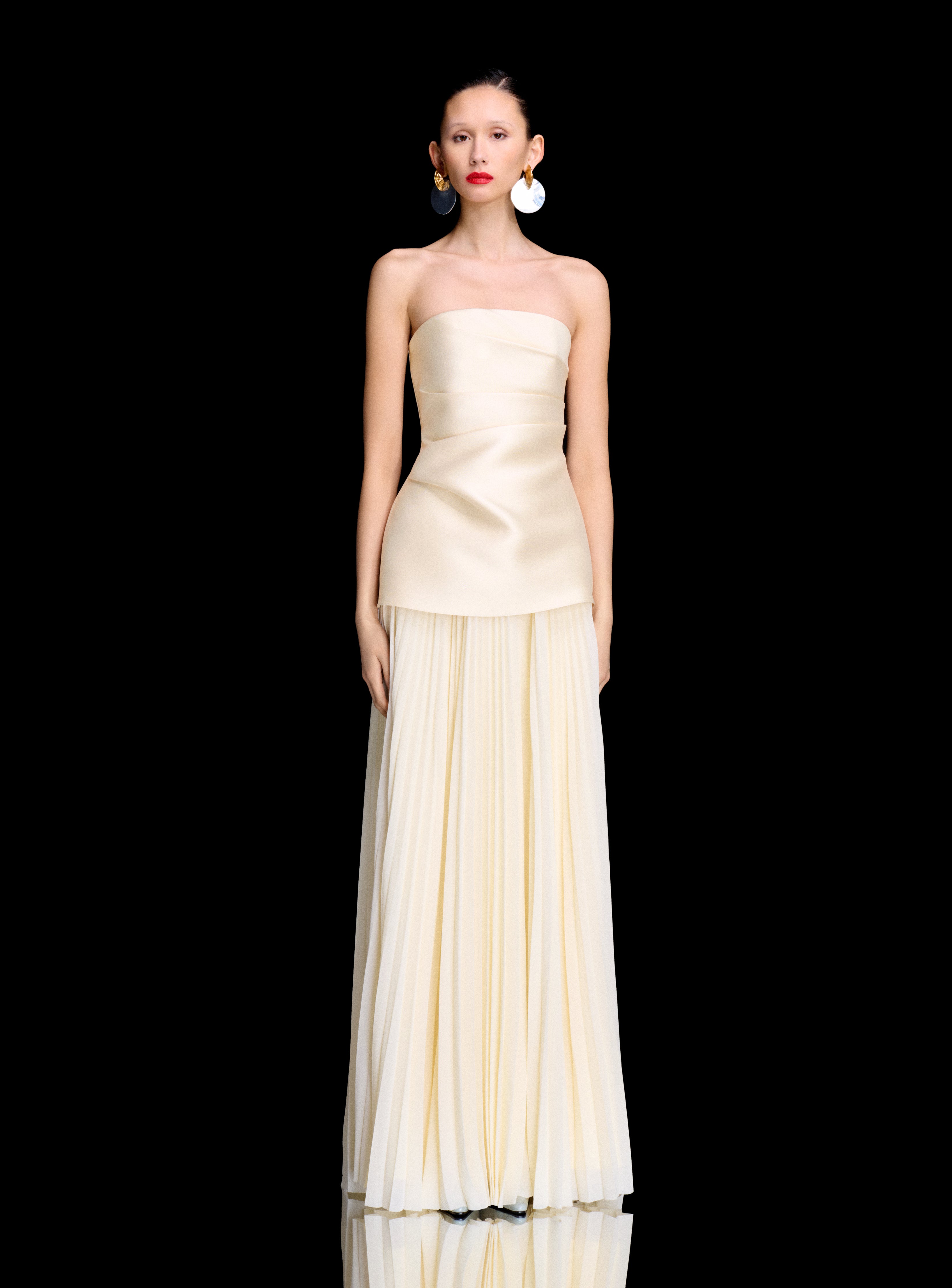 claudette maxi dress The in Pearl Celestial 3402 and strapless design jsaierl Sequin Dress for Size:MEDIUM - US MEN 13 - UK 12.5 - EU 47