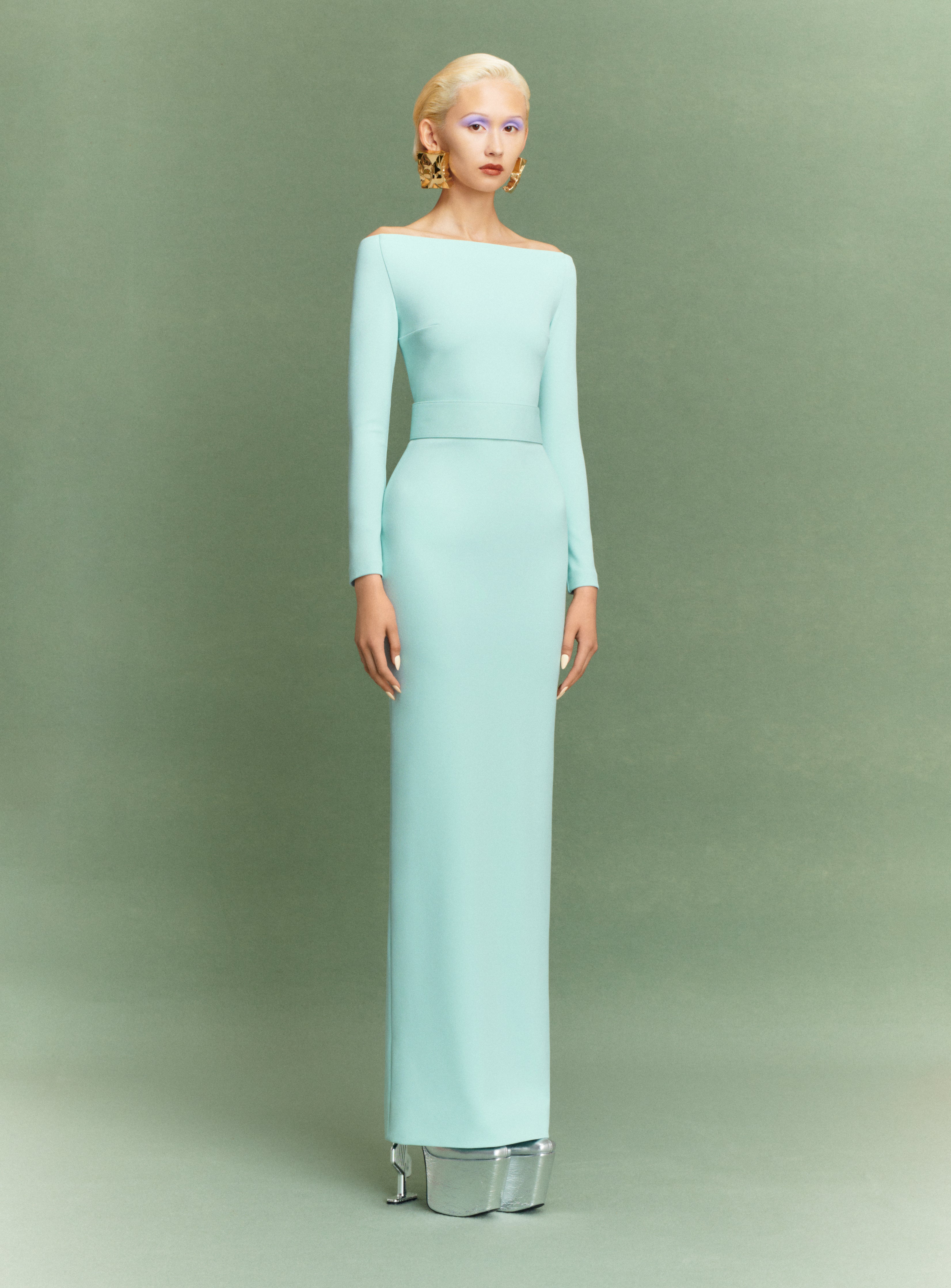 The Sabina Maxi Dress in Opal – Solace London