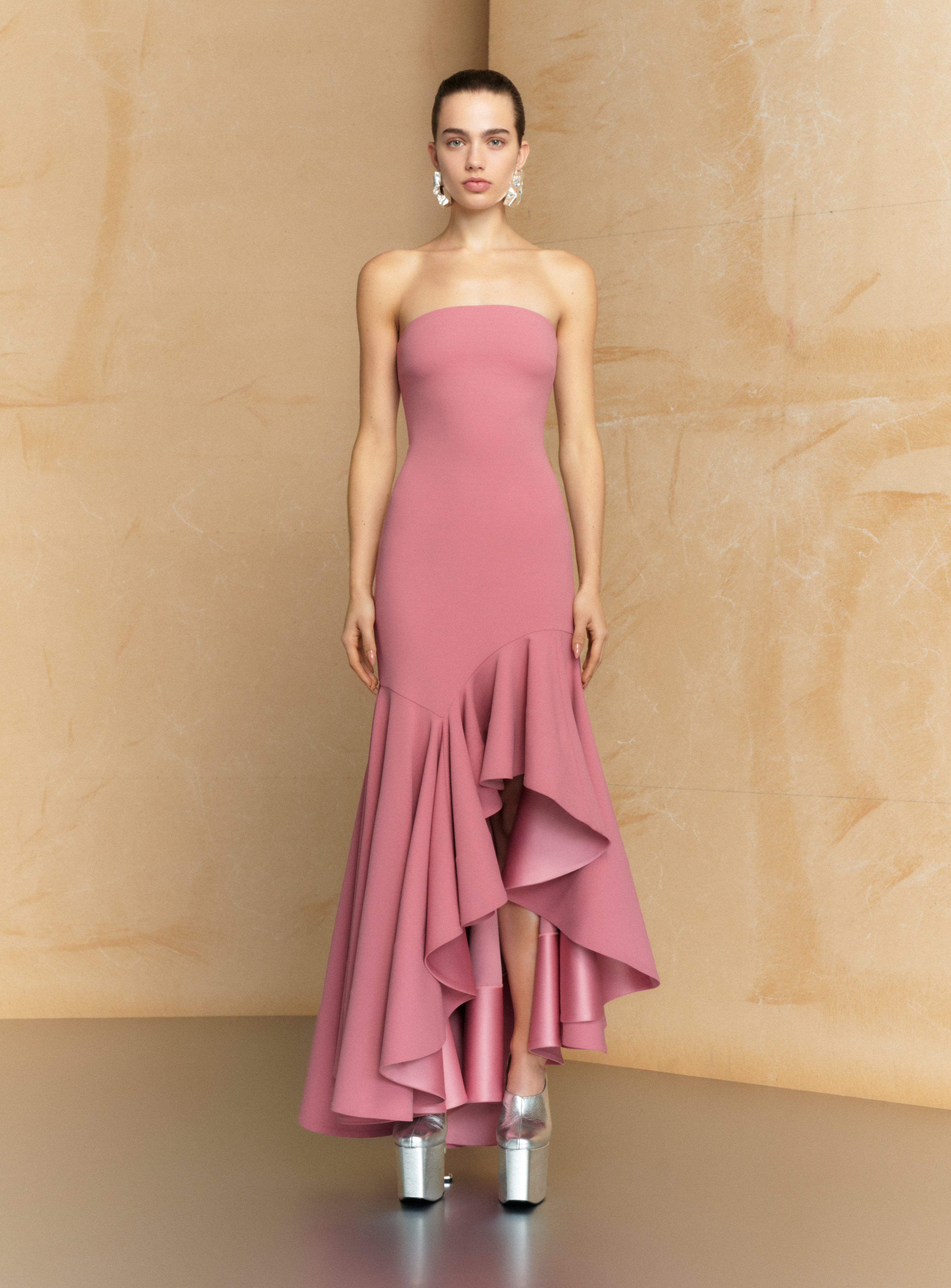The Hani Maxi Dress in Peony Pink – Solace London