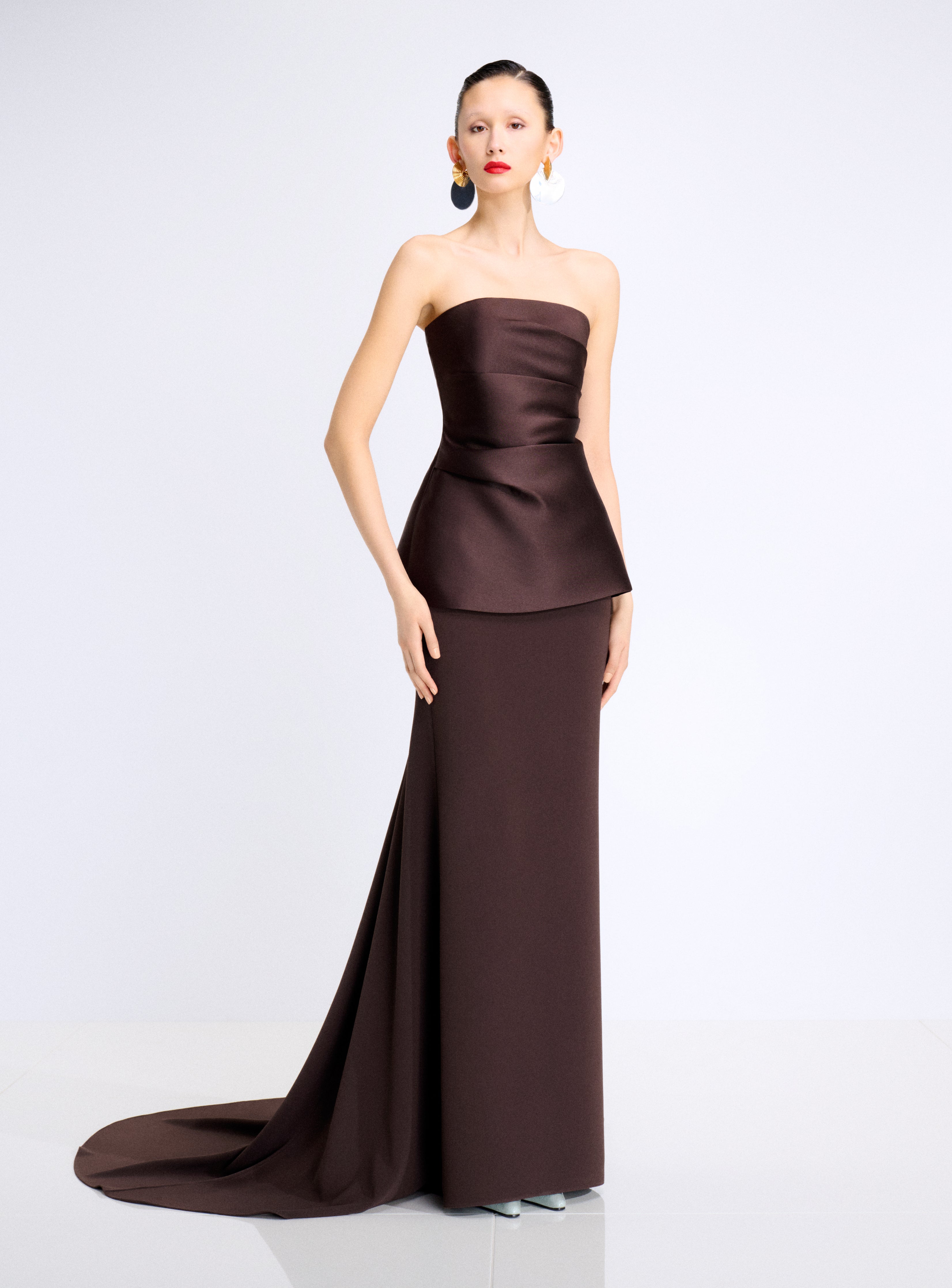 The Alia Maxi Dress in Chesnut