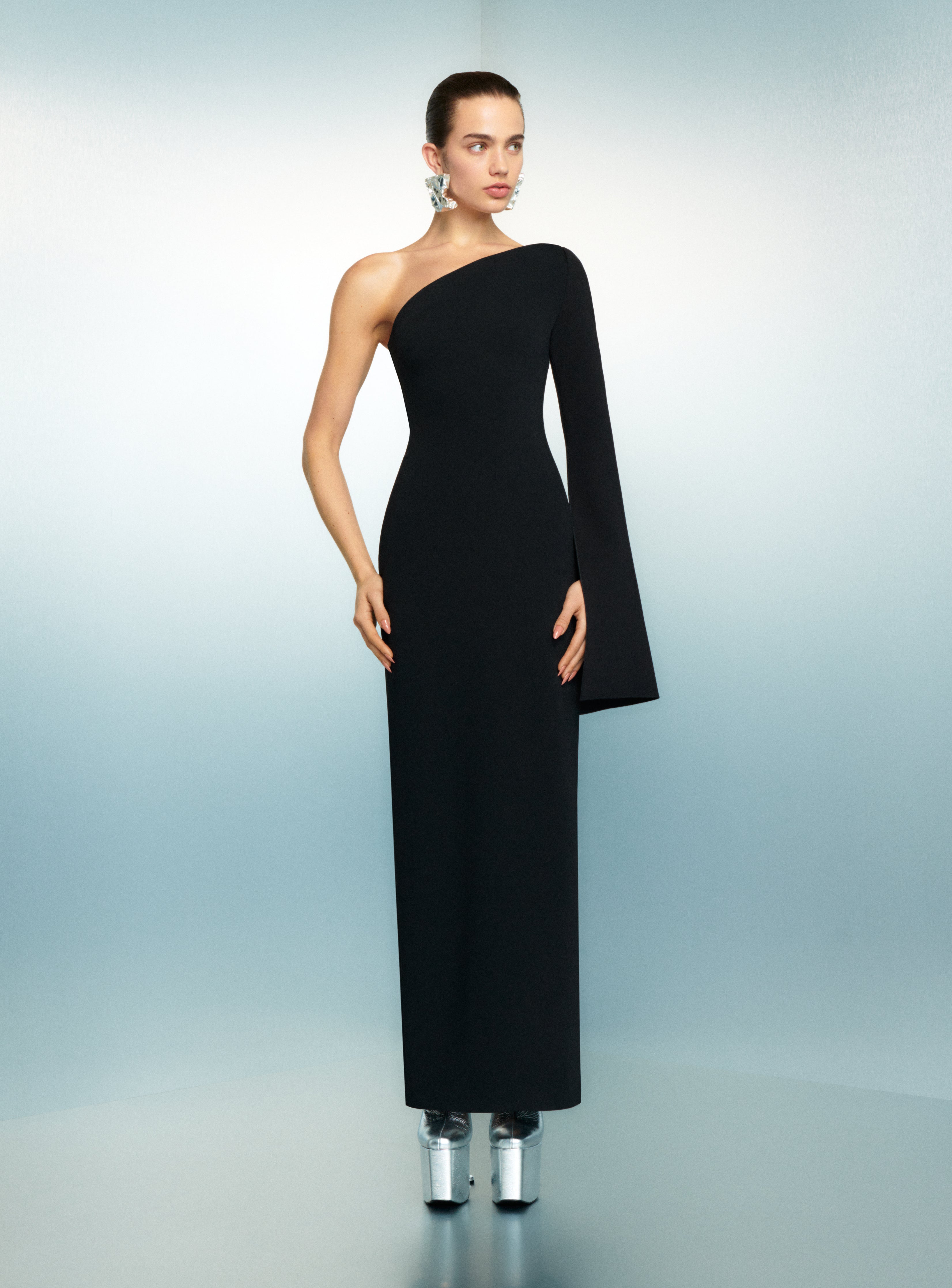 The Alina Maxi Dress in Black – Solace London