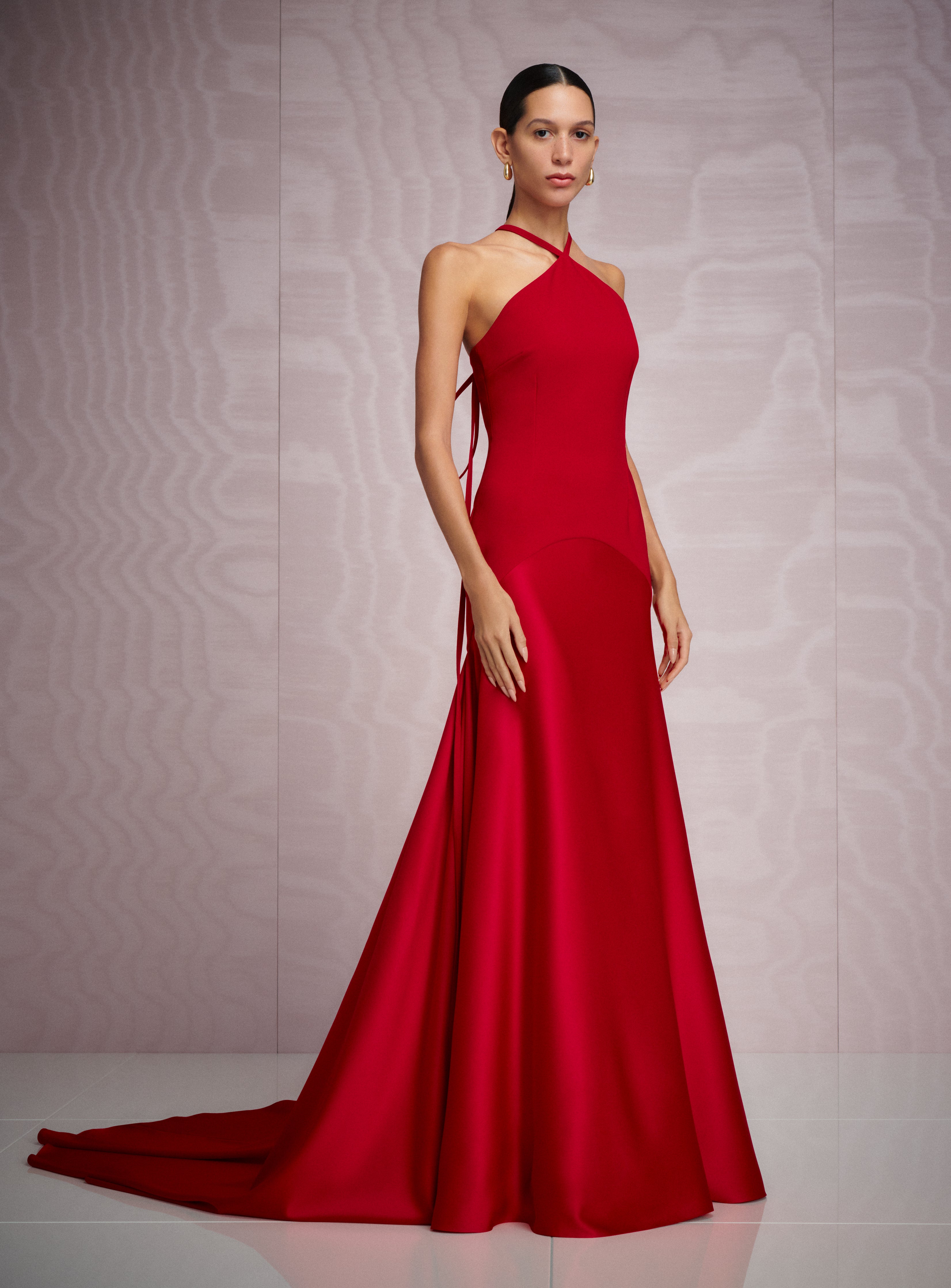 The Florie Maxi Dress in Crimson Red Solace London The Florie Maxi Dress in Crimson Red Solace London