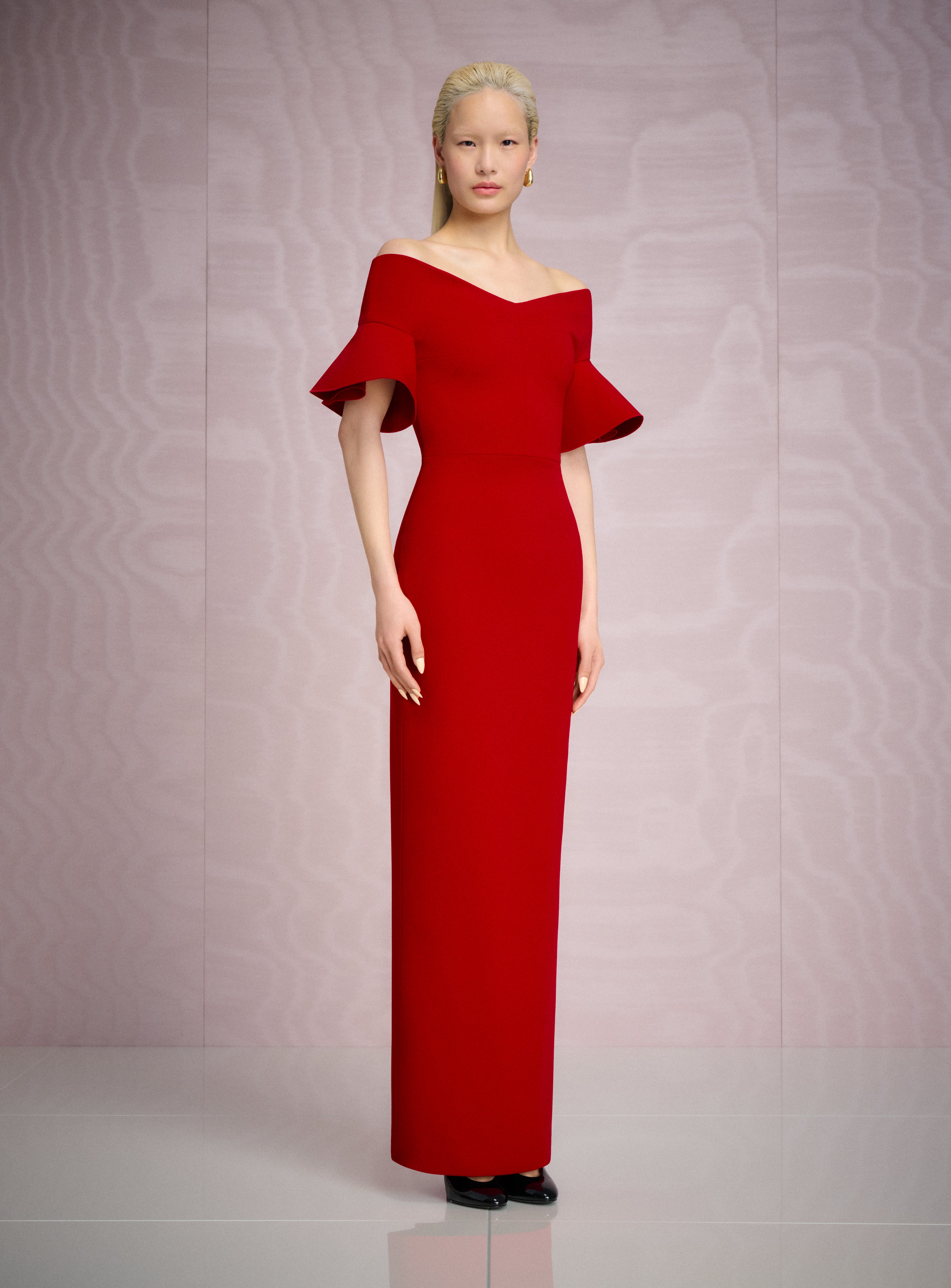 The Cielo Maxi Dress in Crimson Red – Solace London