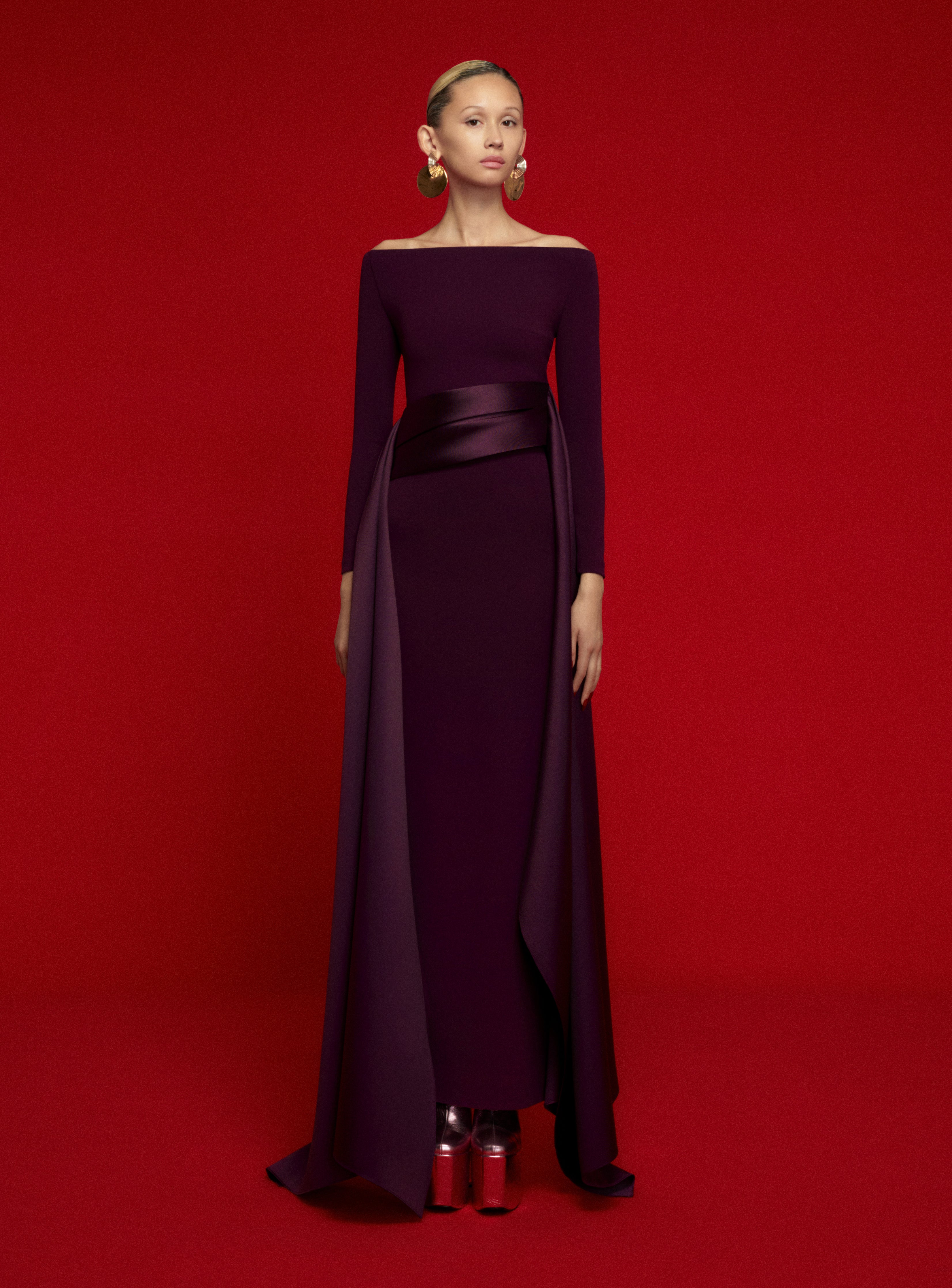 The Irma Maxi Dress in Aubergine The Irma Maxi Dress in Aubergine