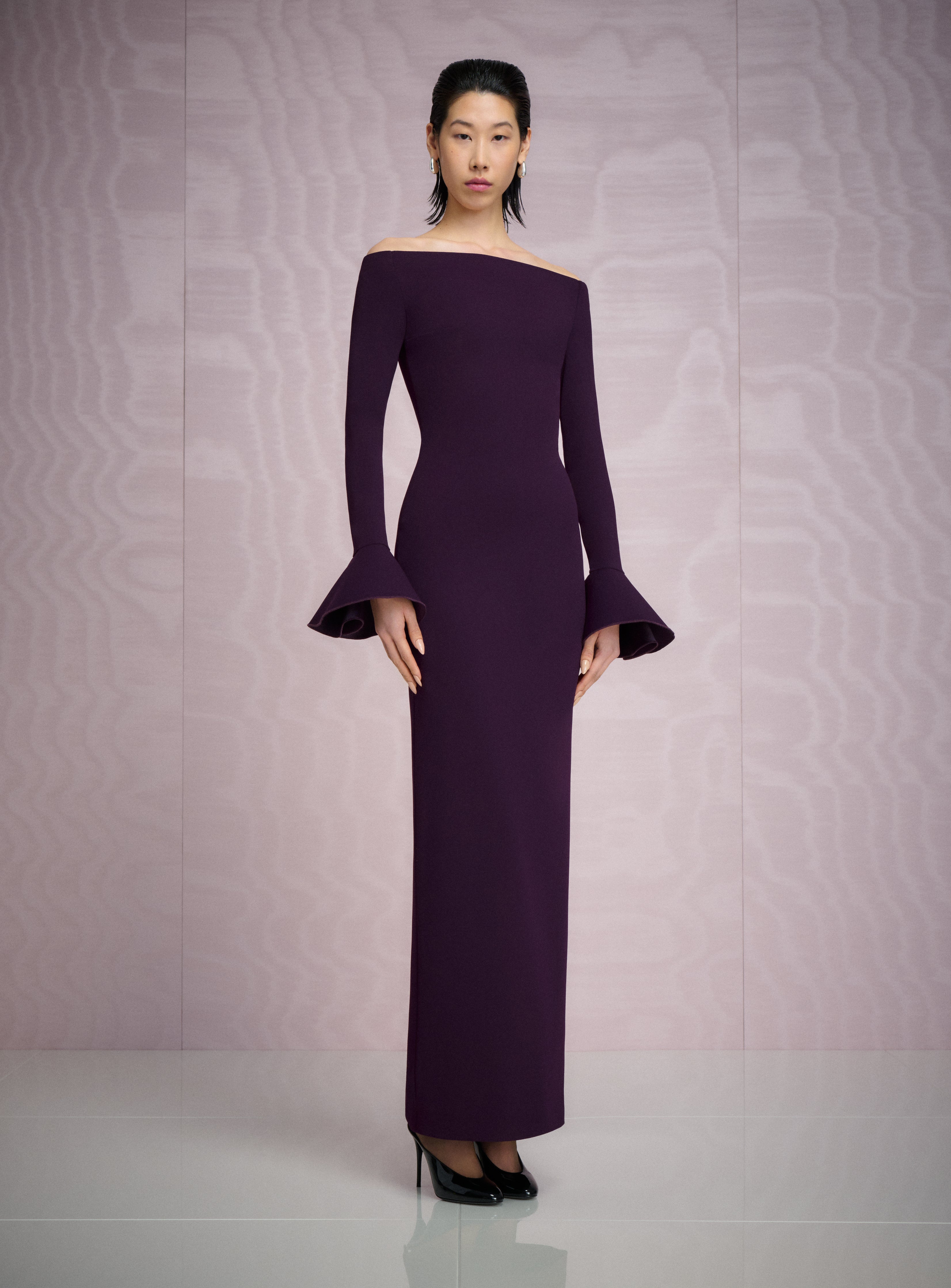 The Anica Maxi Dress in Plum – Solace London