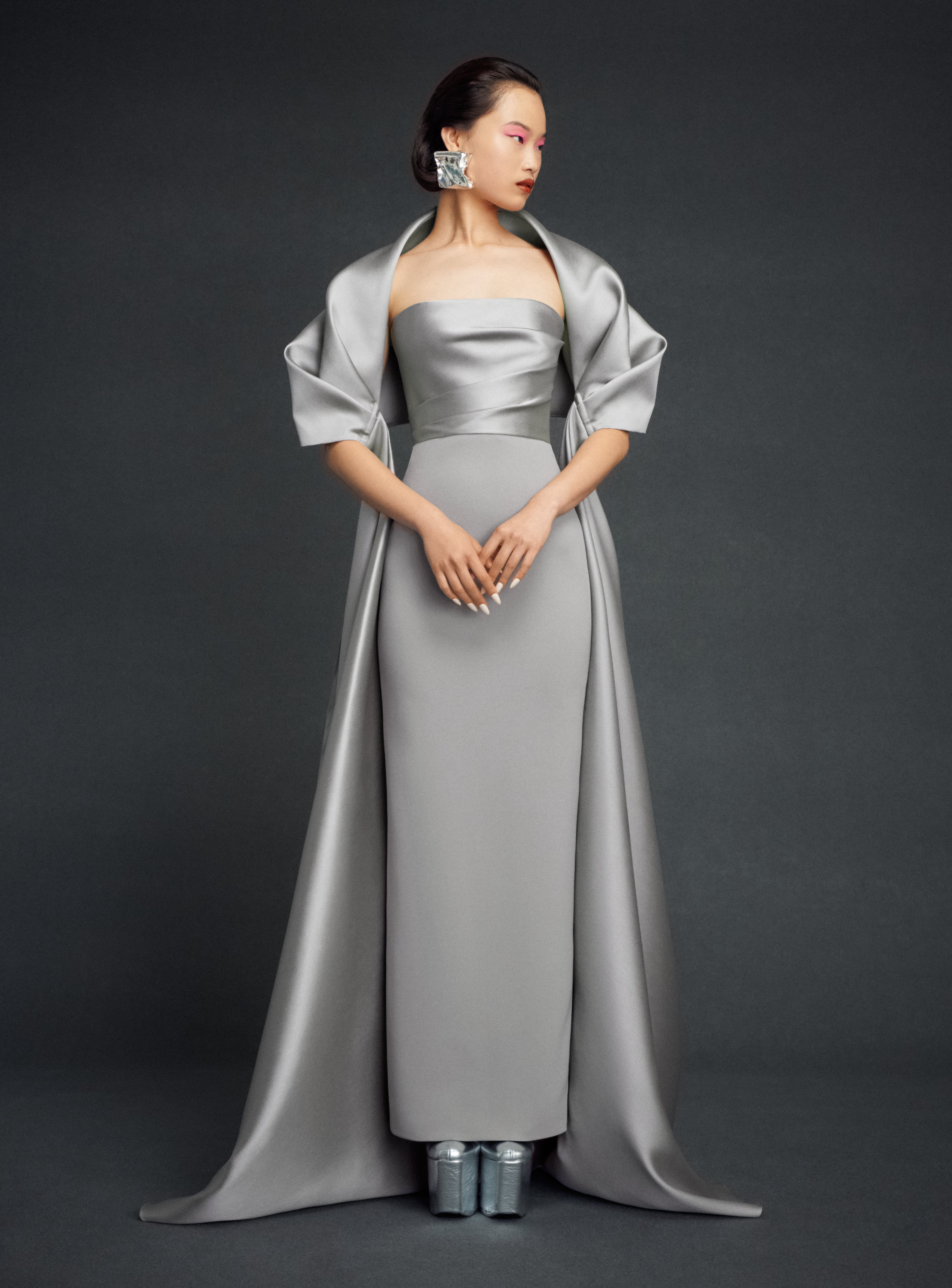 The Vera Maxi Dress in Pewter