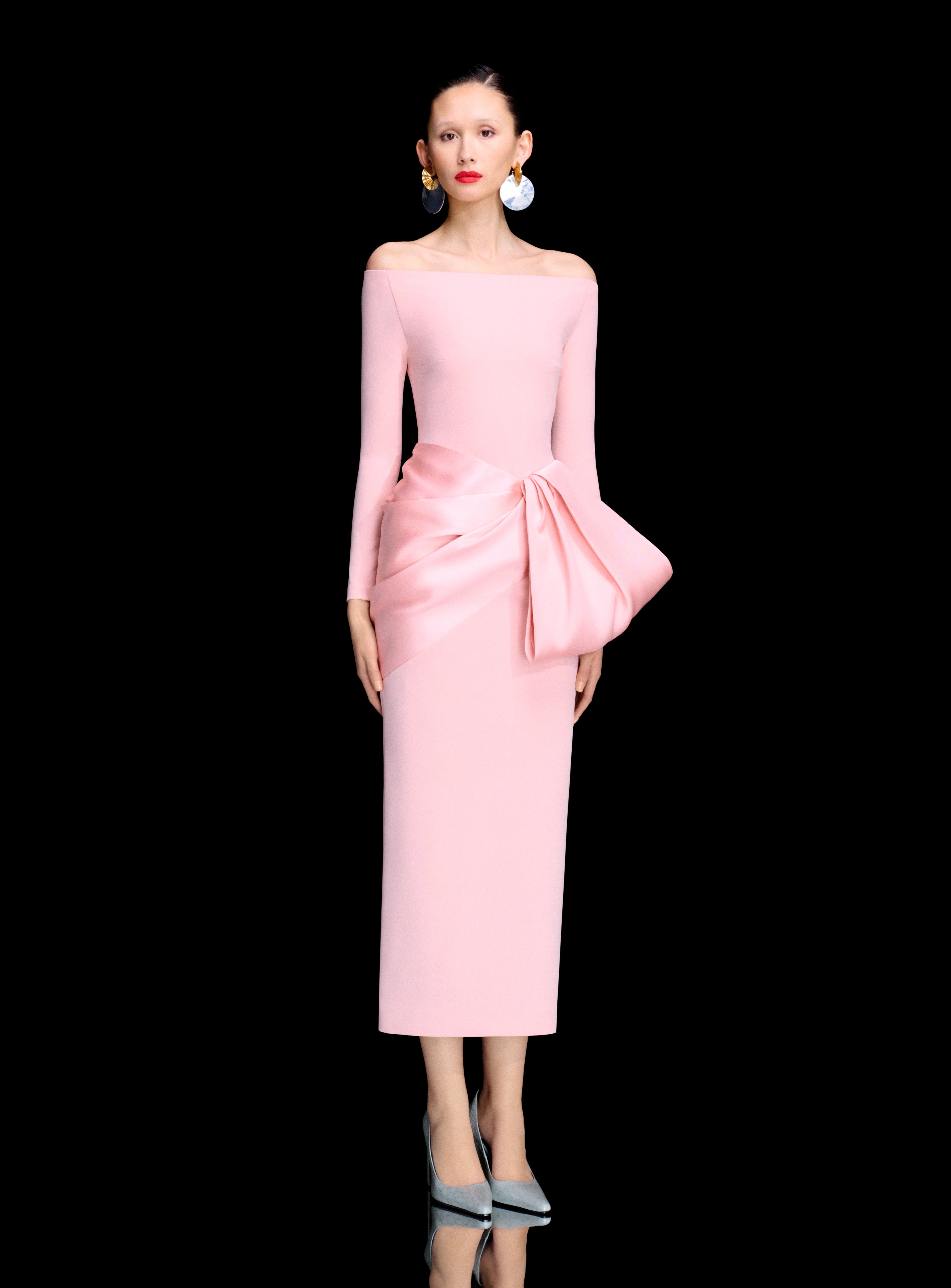 The Rhianne Midaxi Dress in Camellia Pink – Solace London