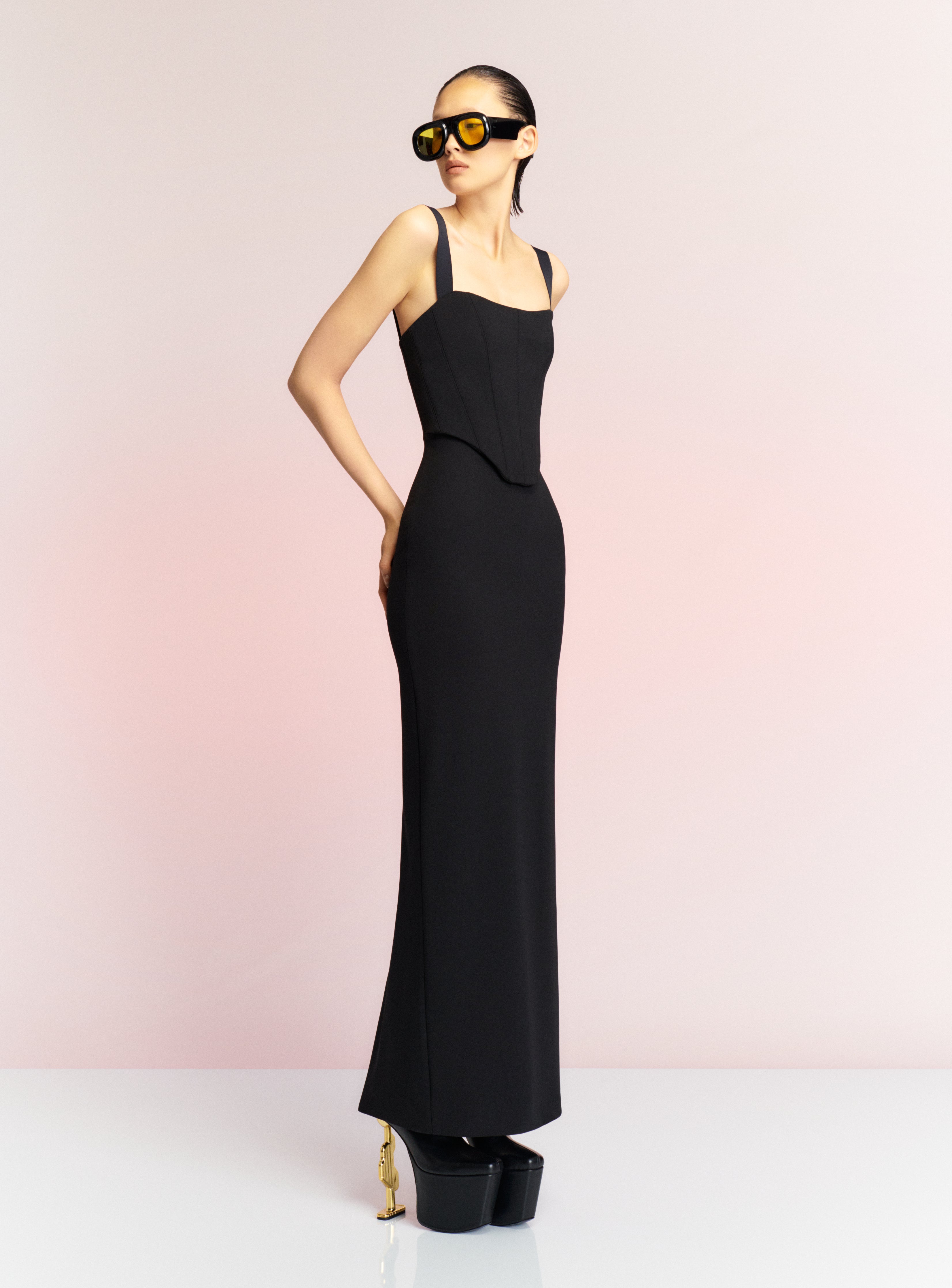 The Frankie Maxi Dress in Black – Solace London