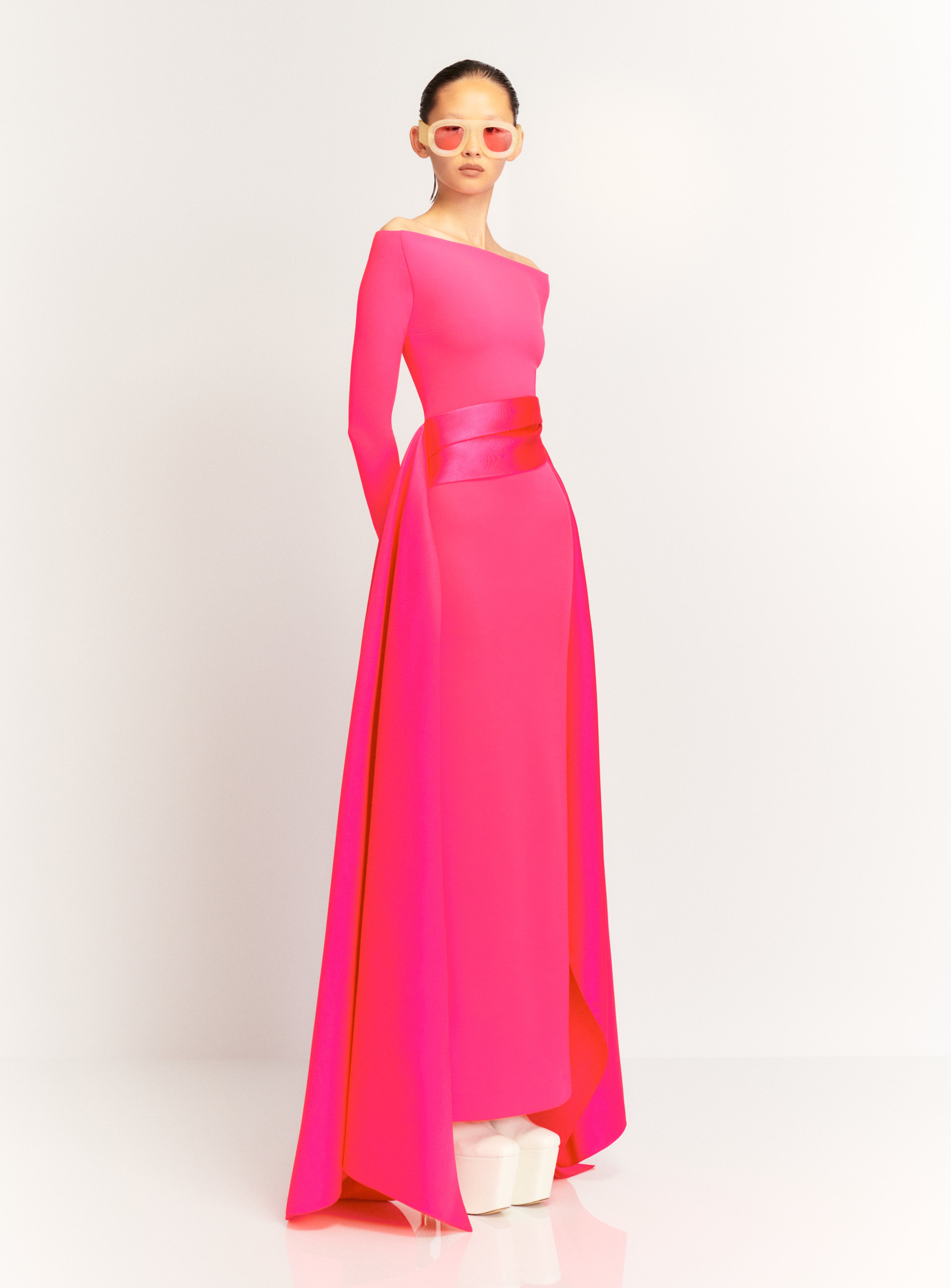 The Irma Maxi Dress in Ultra Pink The Irma Maxi Dress in Ultra Pink