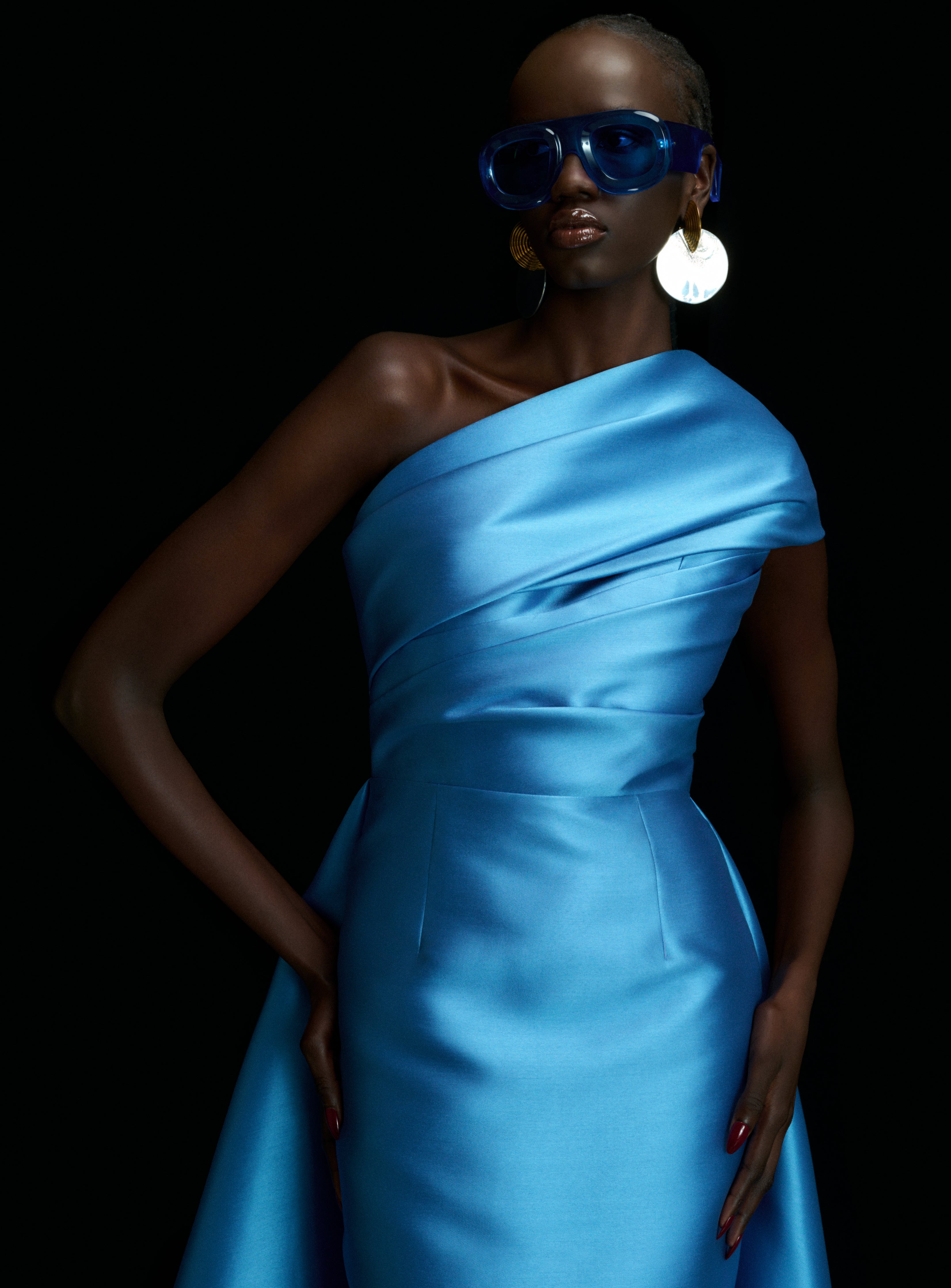 The Alba Maxi Dress in Cornflower – Solace London