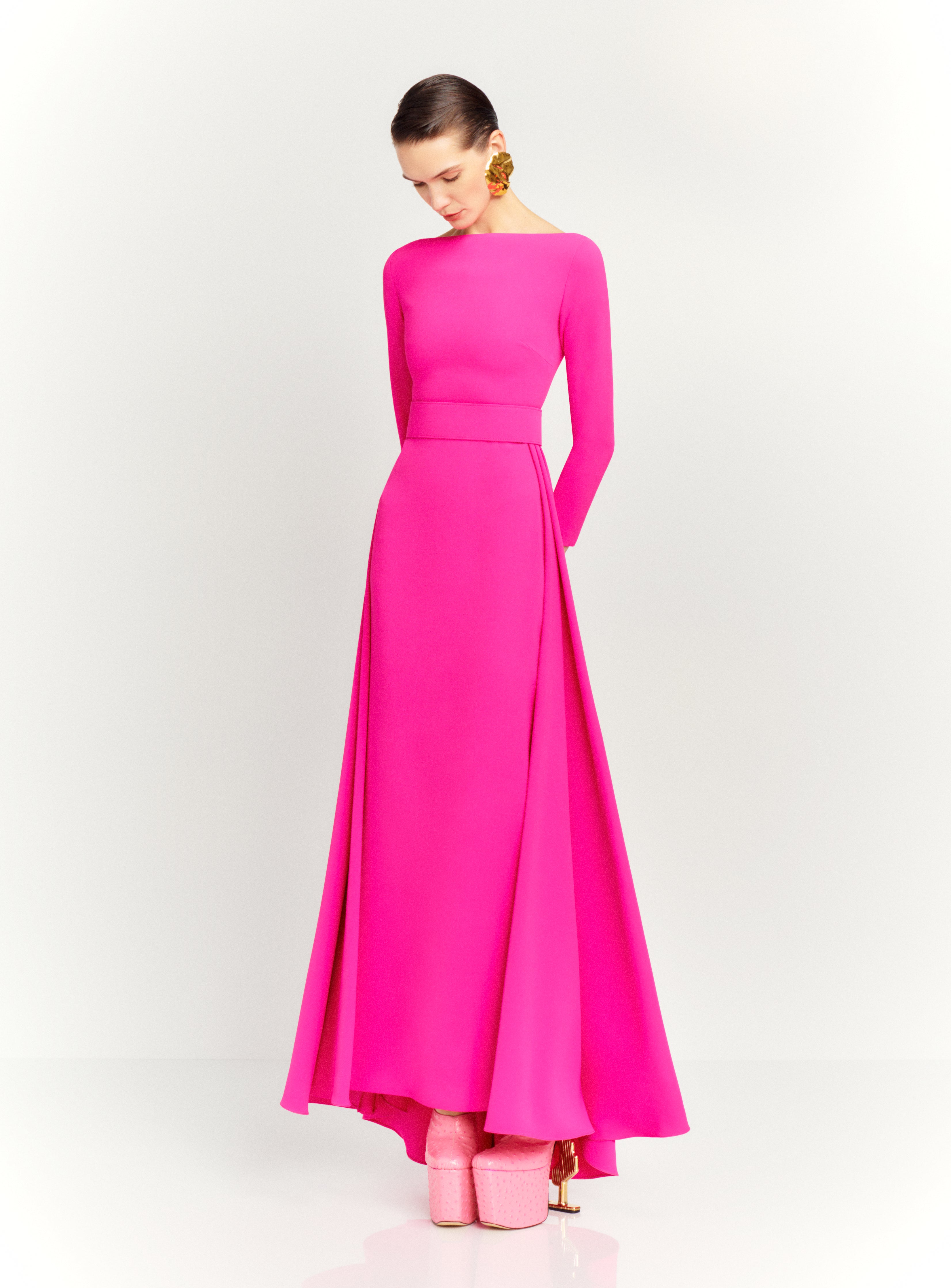 The Shayla Maxi Dress in Pink - Main Image