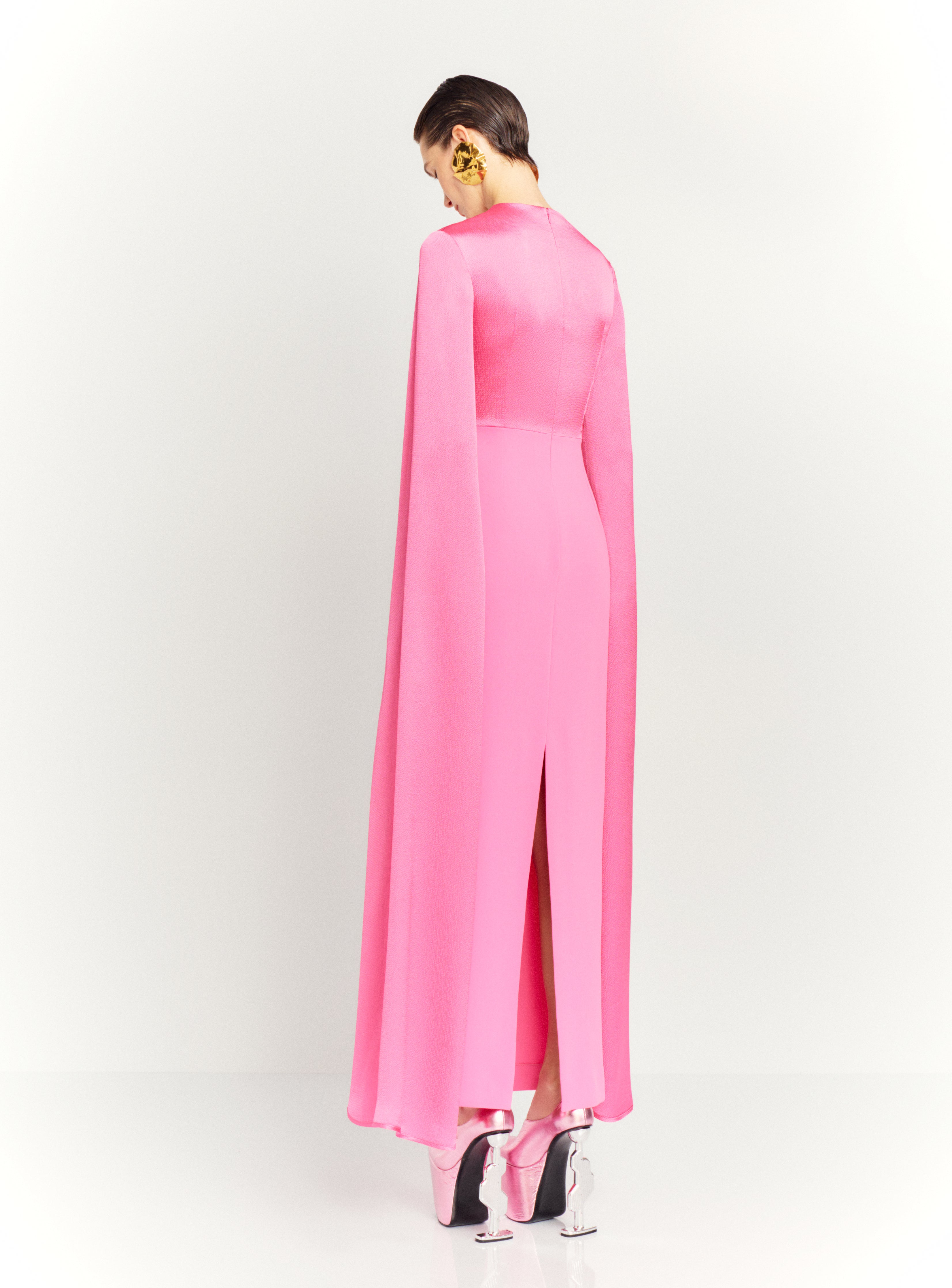 The Adley Maxi Dress in Light Pink – Solace London