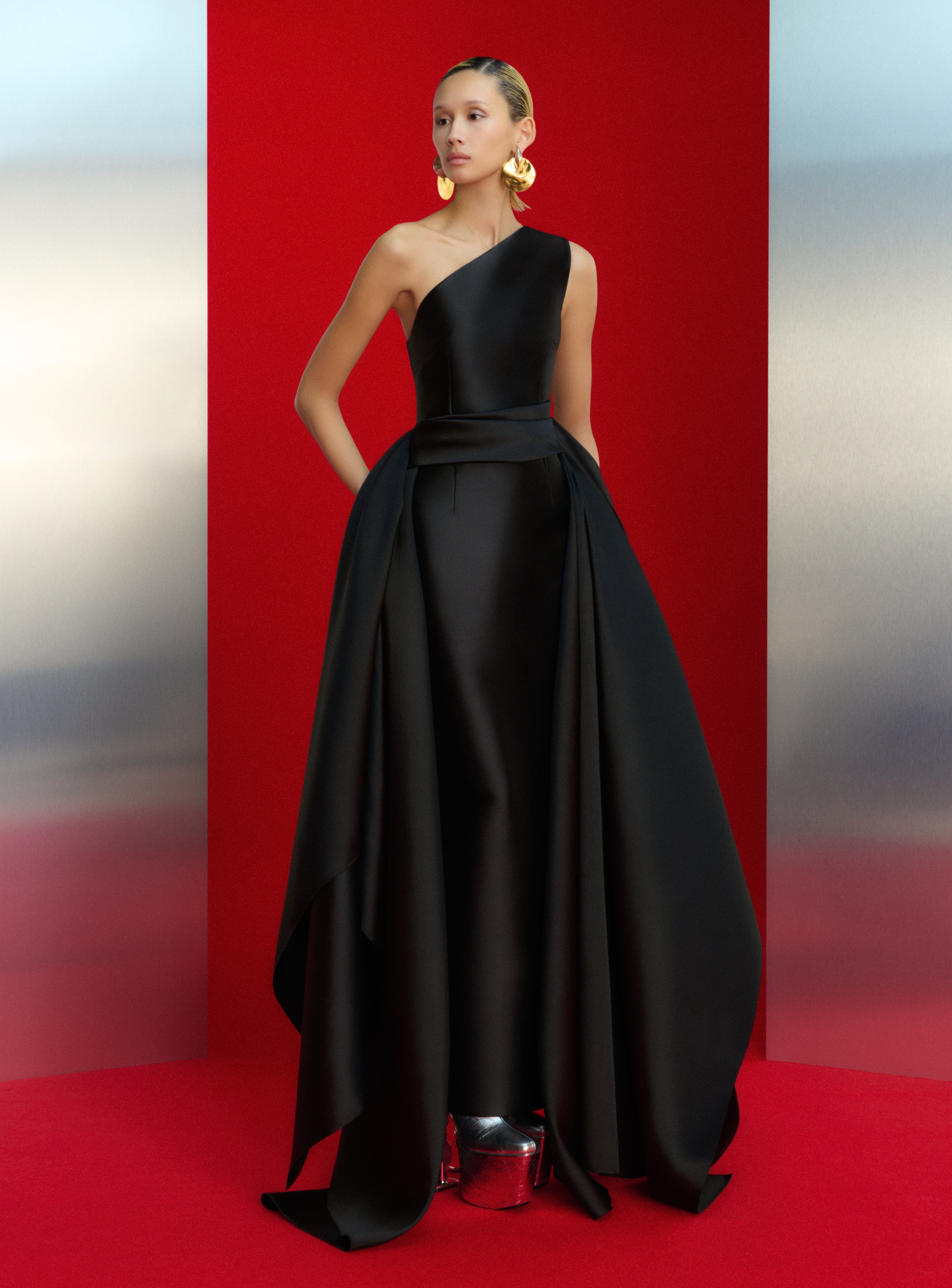 evening maxi dresses london Satin Evening Maxi Dress | Evening Maxi Dress main image 0