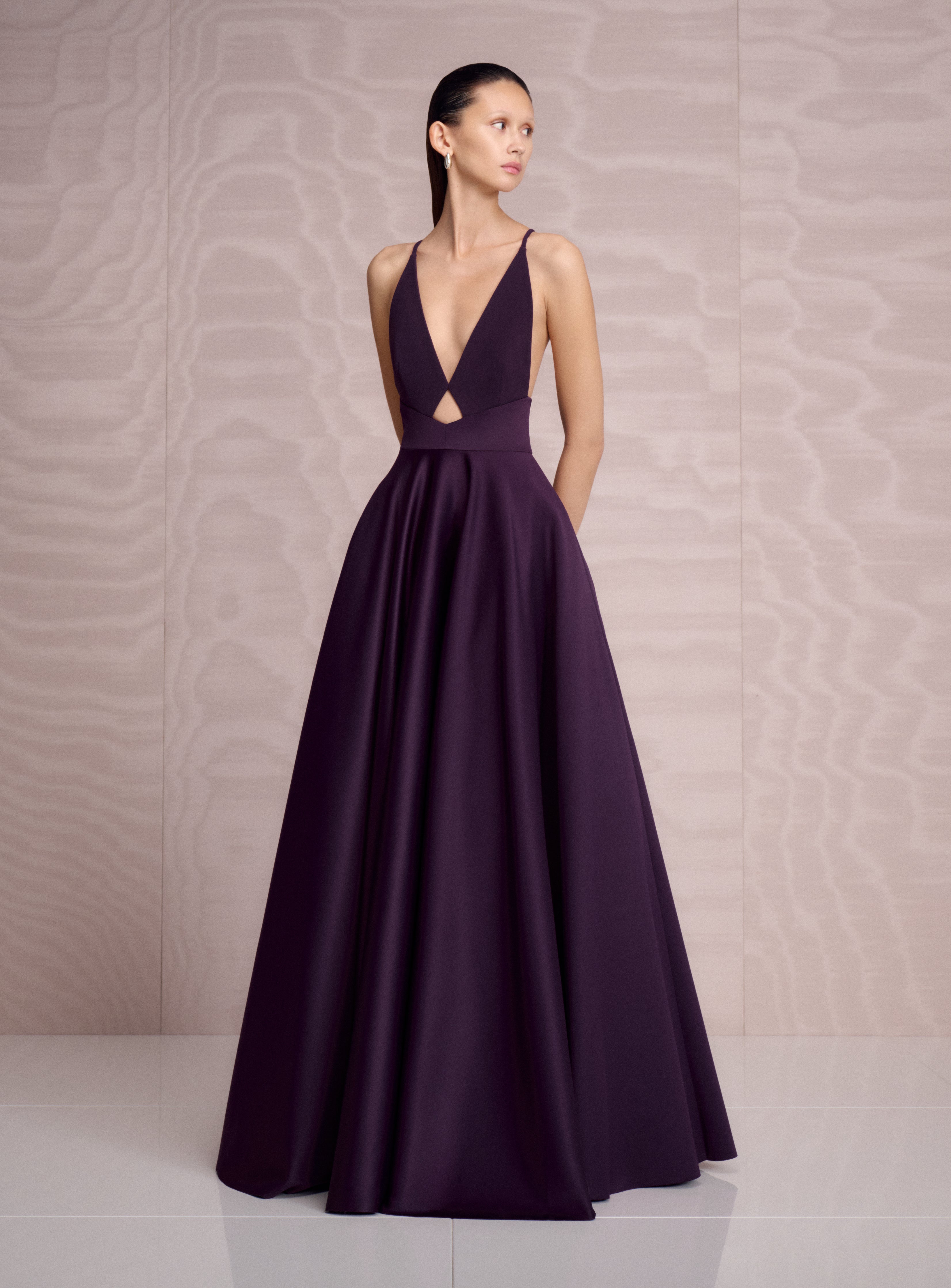The Avallon Maxi Dress in Plum