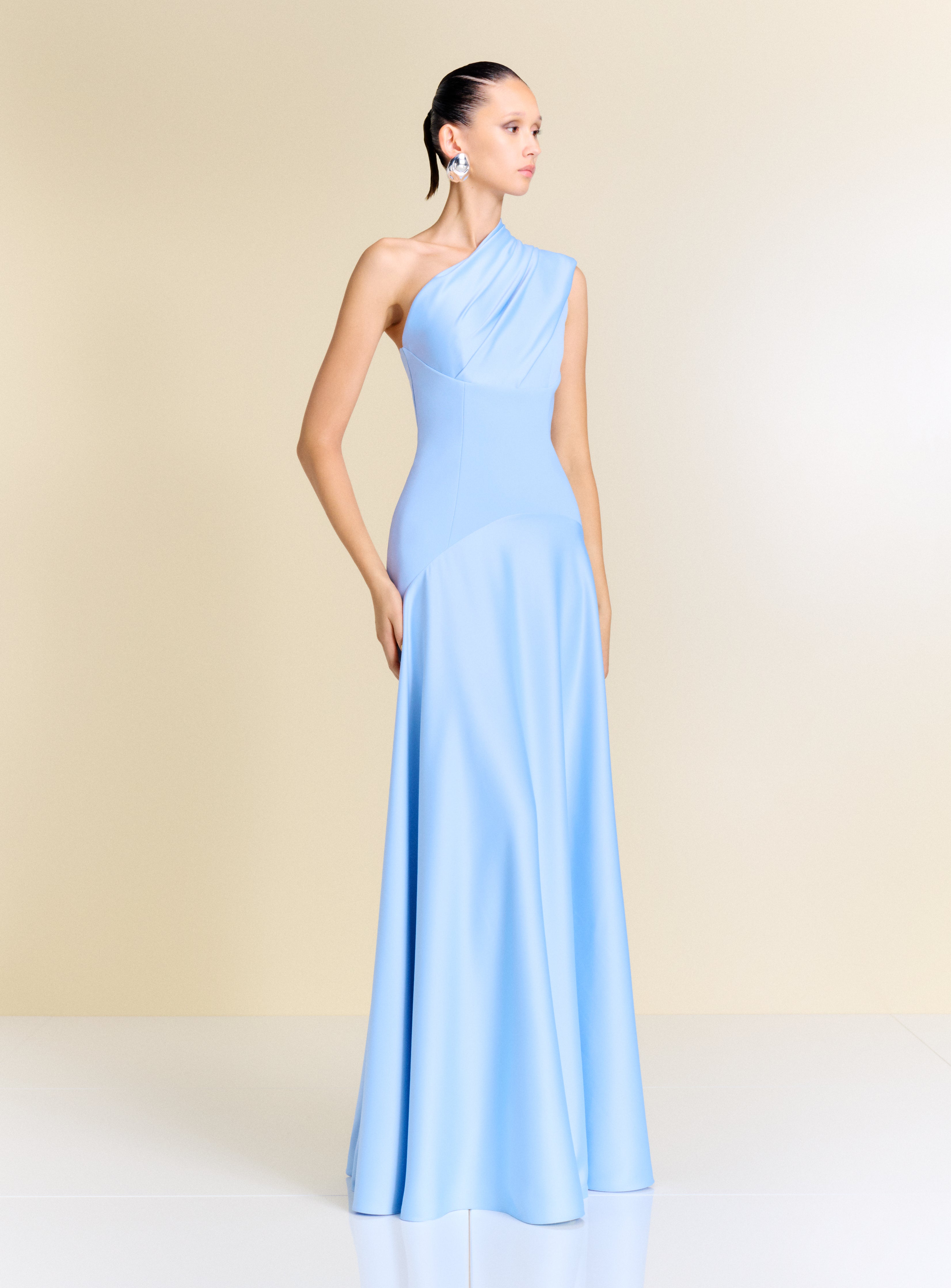 The Gabriela Maxi Dress in Light Blue – Solace London