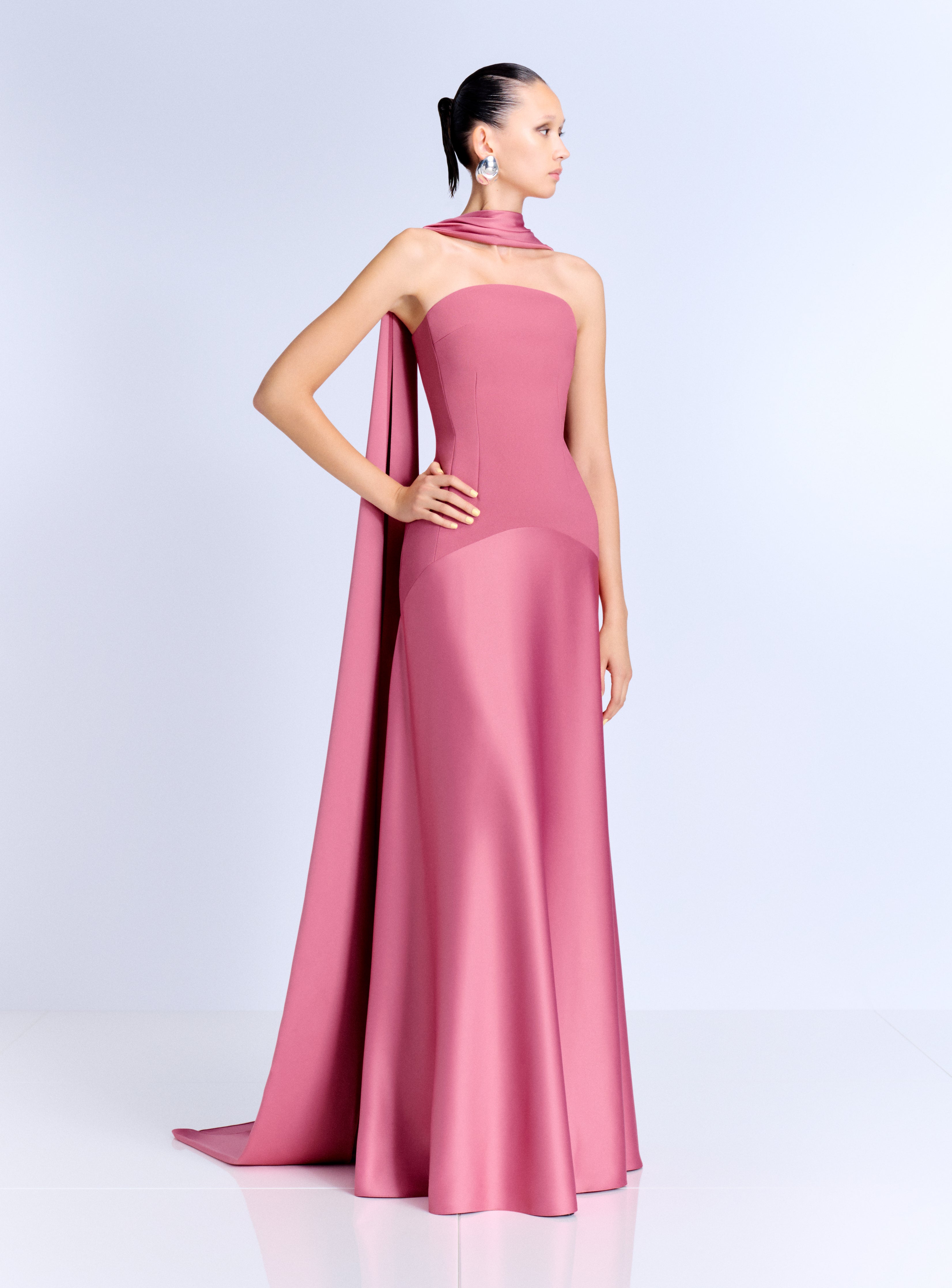 dark rose maxi dress Flirt Frill Trim Halter Maxi Dress Dark Rose