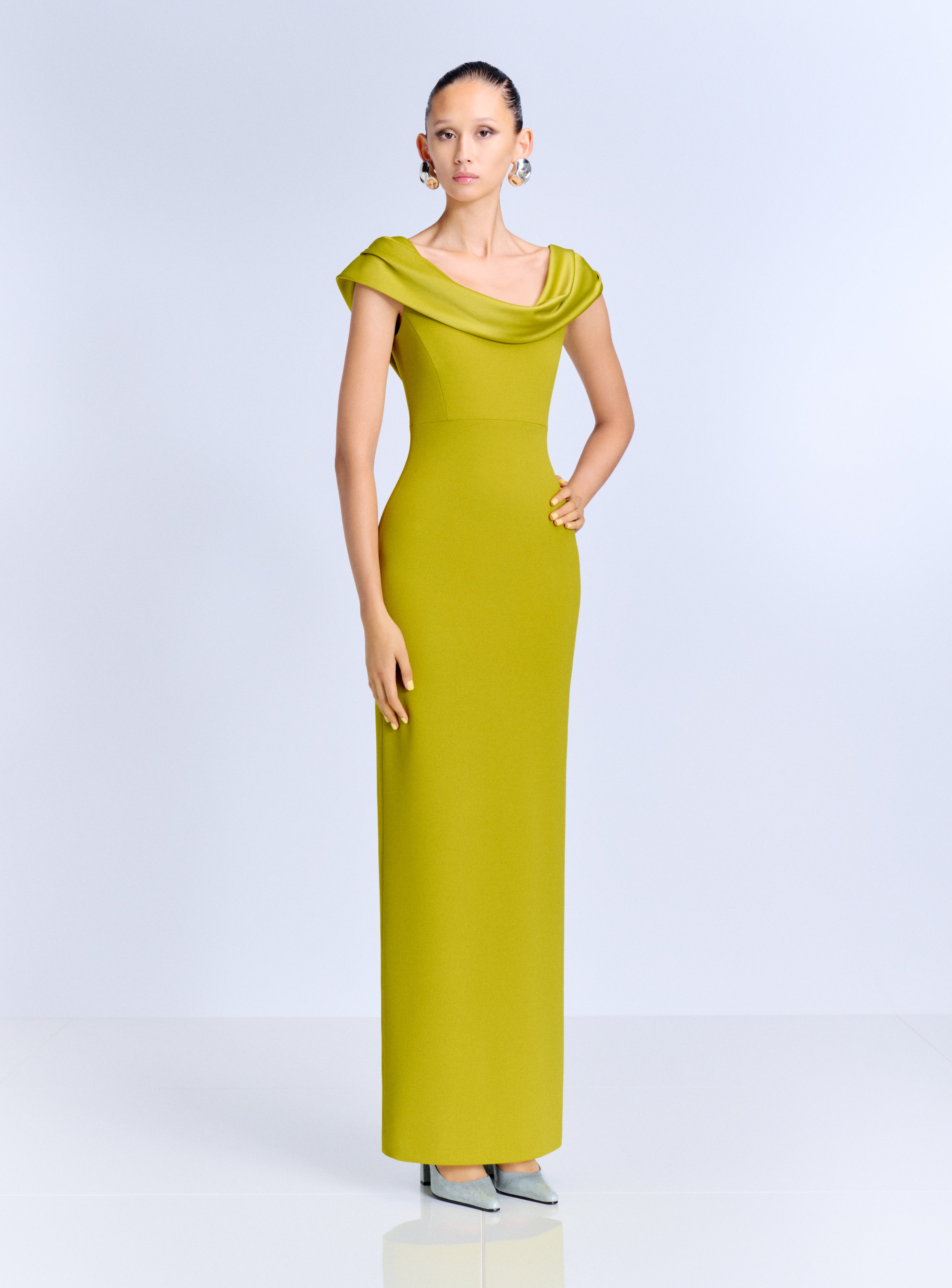 adele maxi dress The in Chartreuse – Solace London outdoor wedding Size:XS/S - 6.5 Blue Sequin Strapless Maxi shoulder straps