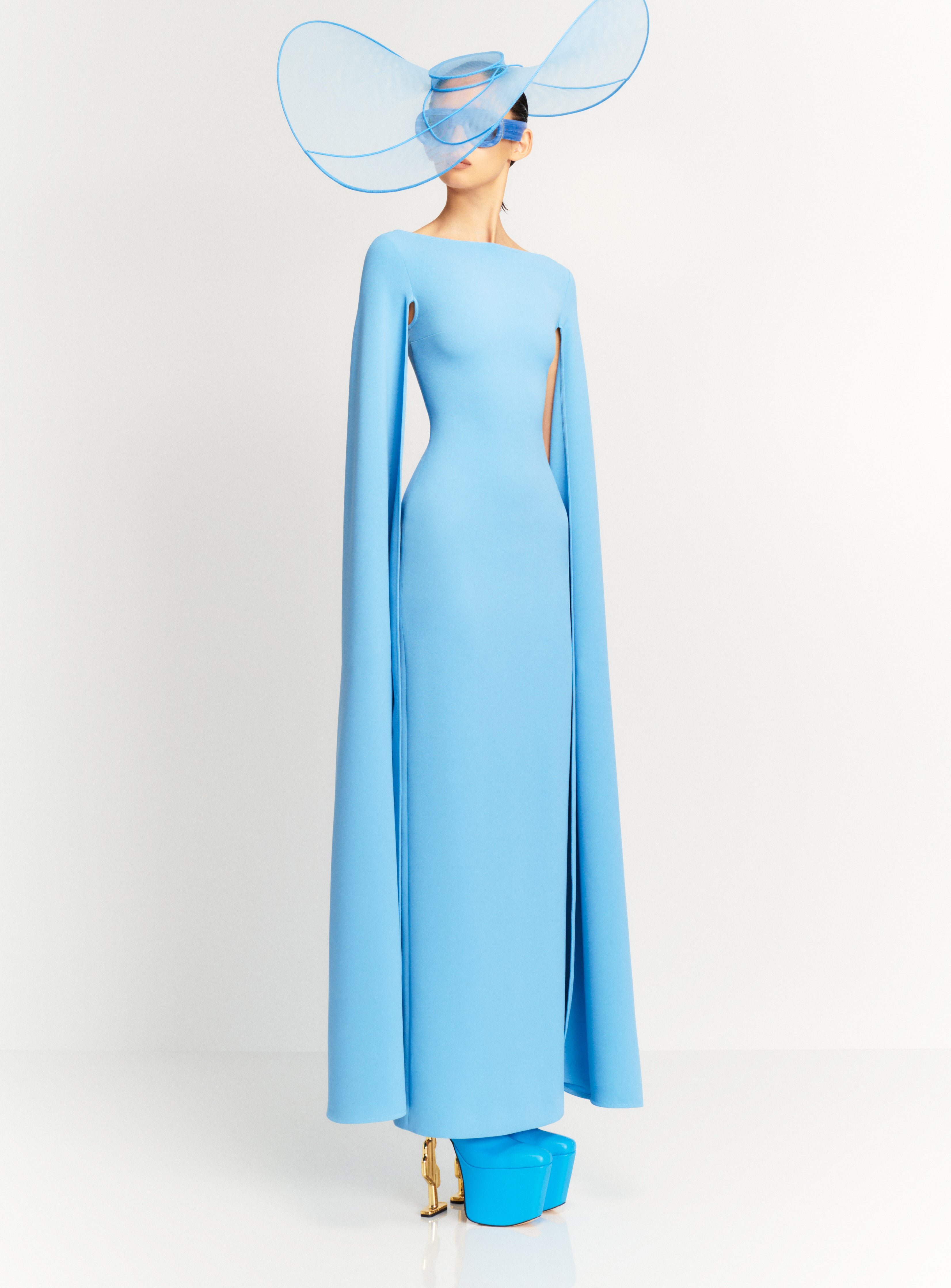 white christmas dresses The Sadie Maxi Dress in Bluebell