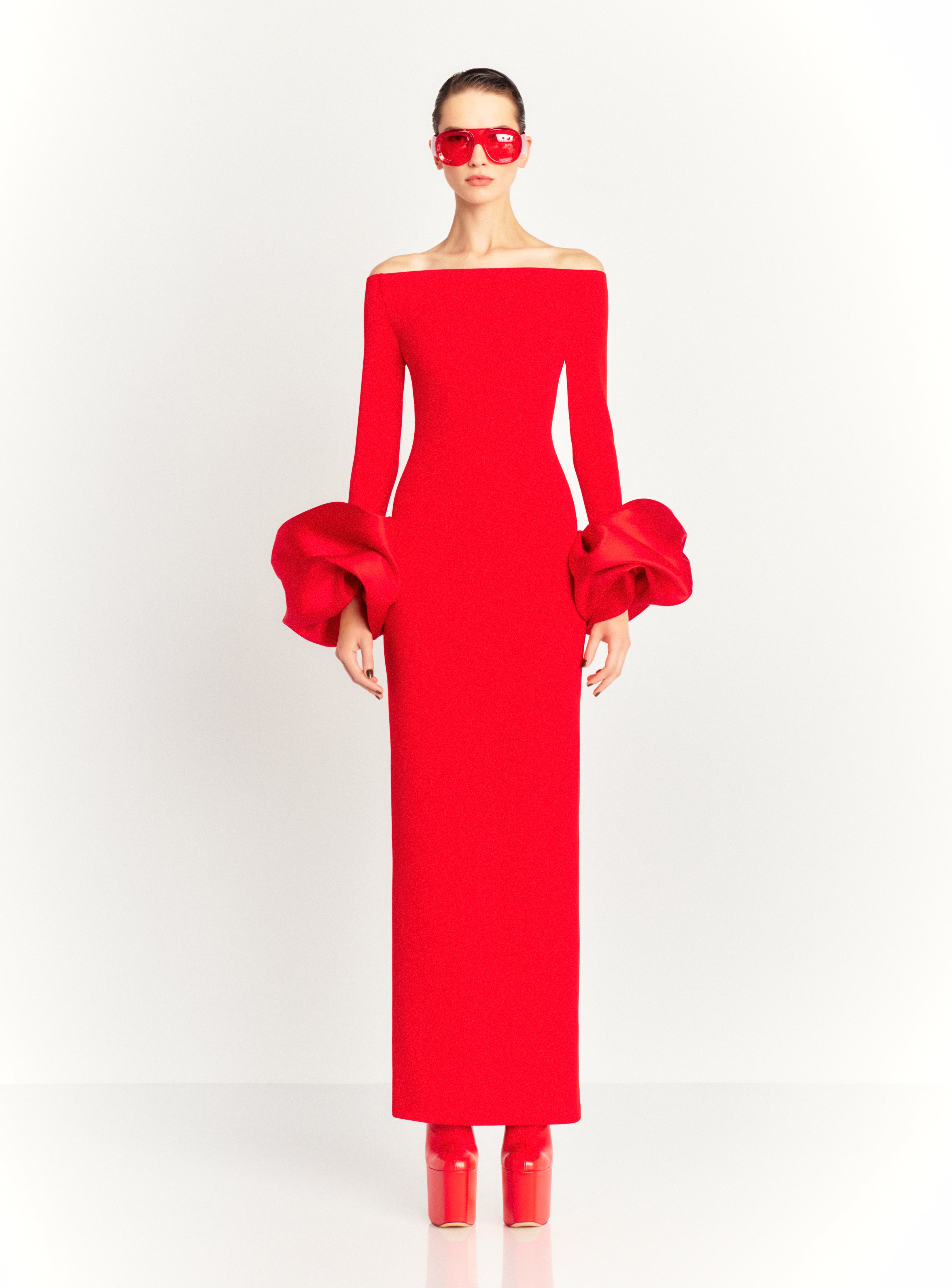 The Talia Maxi Dress in Red – Solace London
