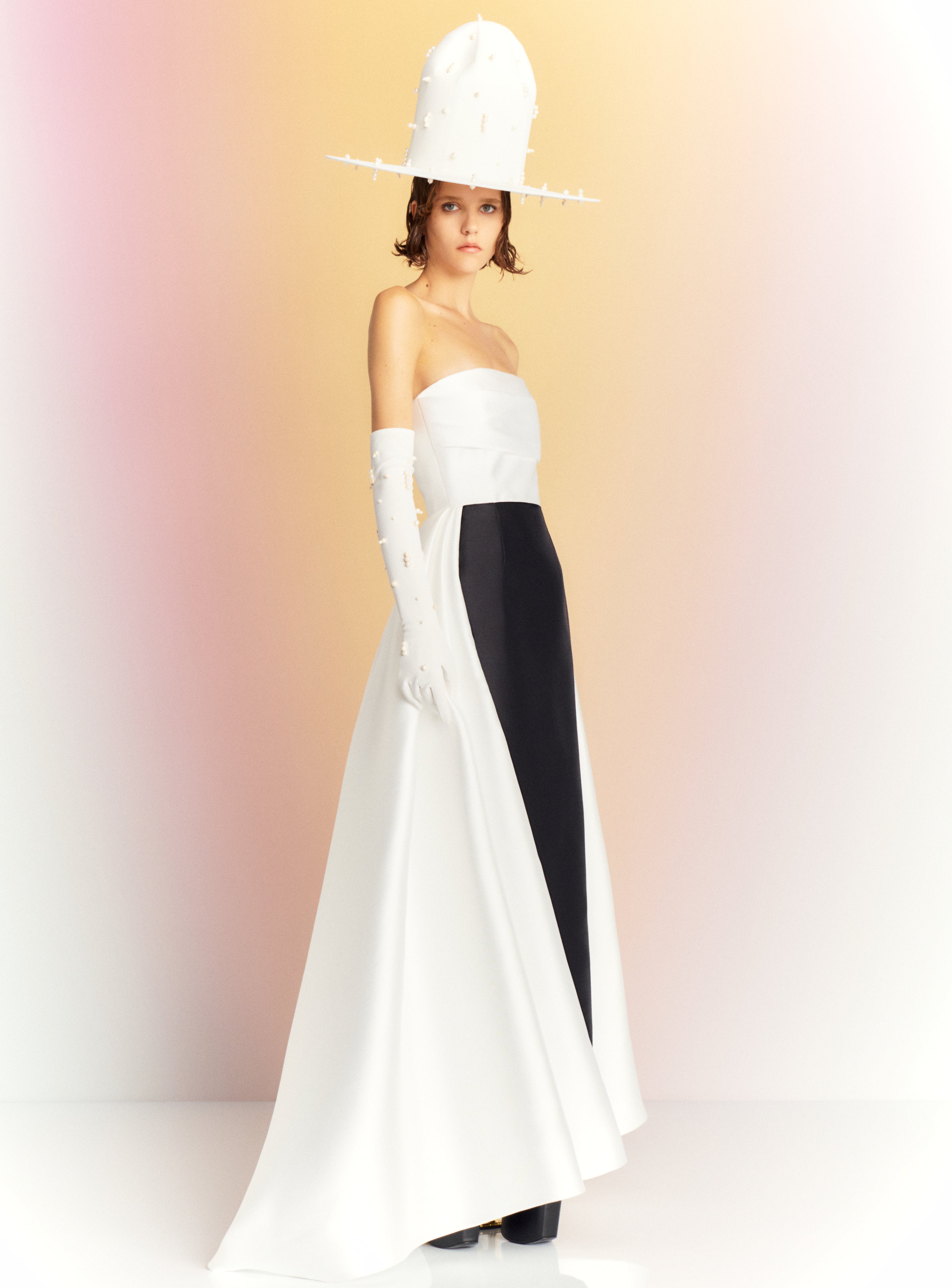 The Tiffany Maxi Dress in Cream and Black – Solace London