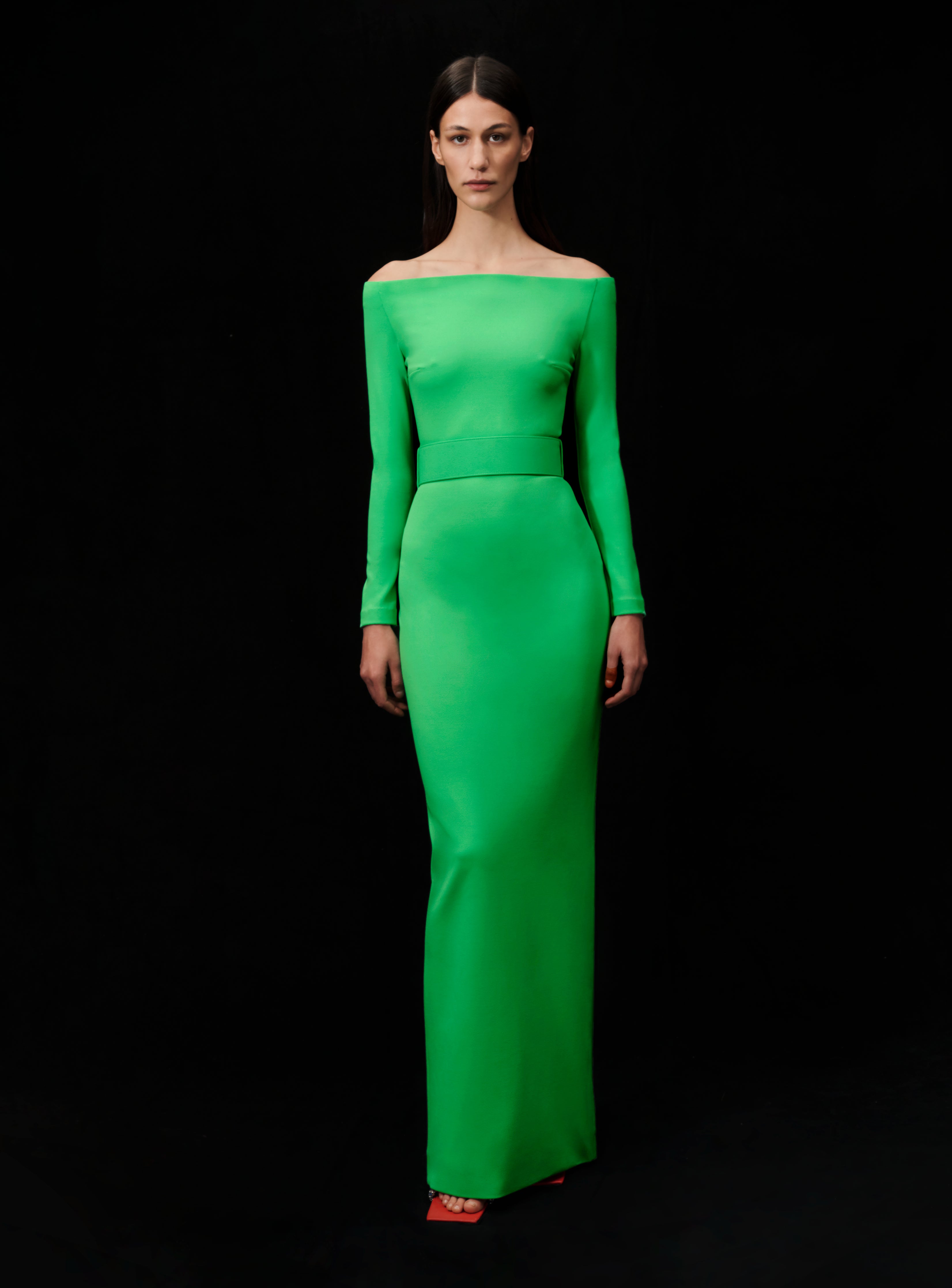 The Sabina Maxi Dress in Bright Green – Solace London
