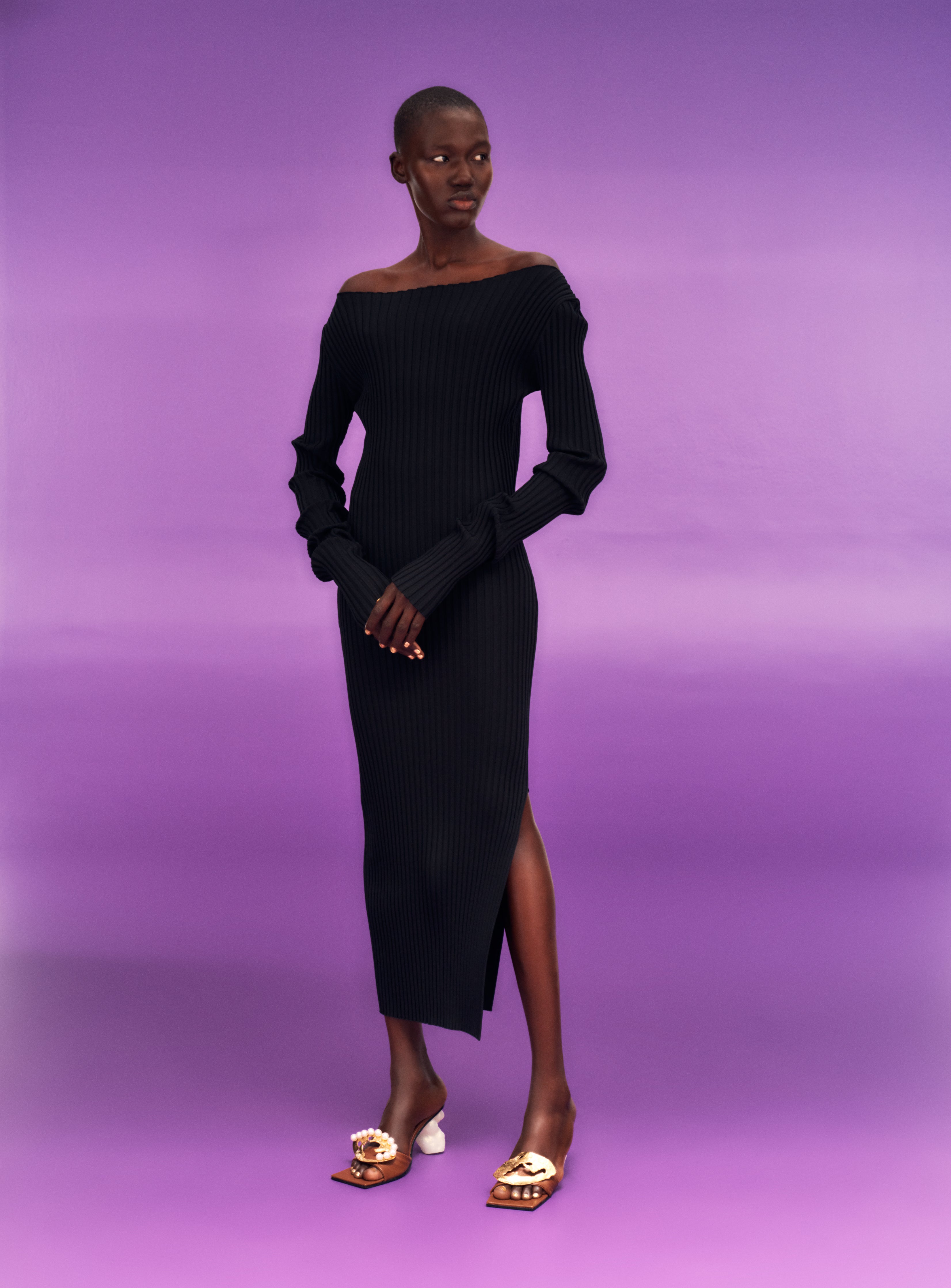 chinese dress ladies The Loren Maxi Dress in Black – Solace London