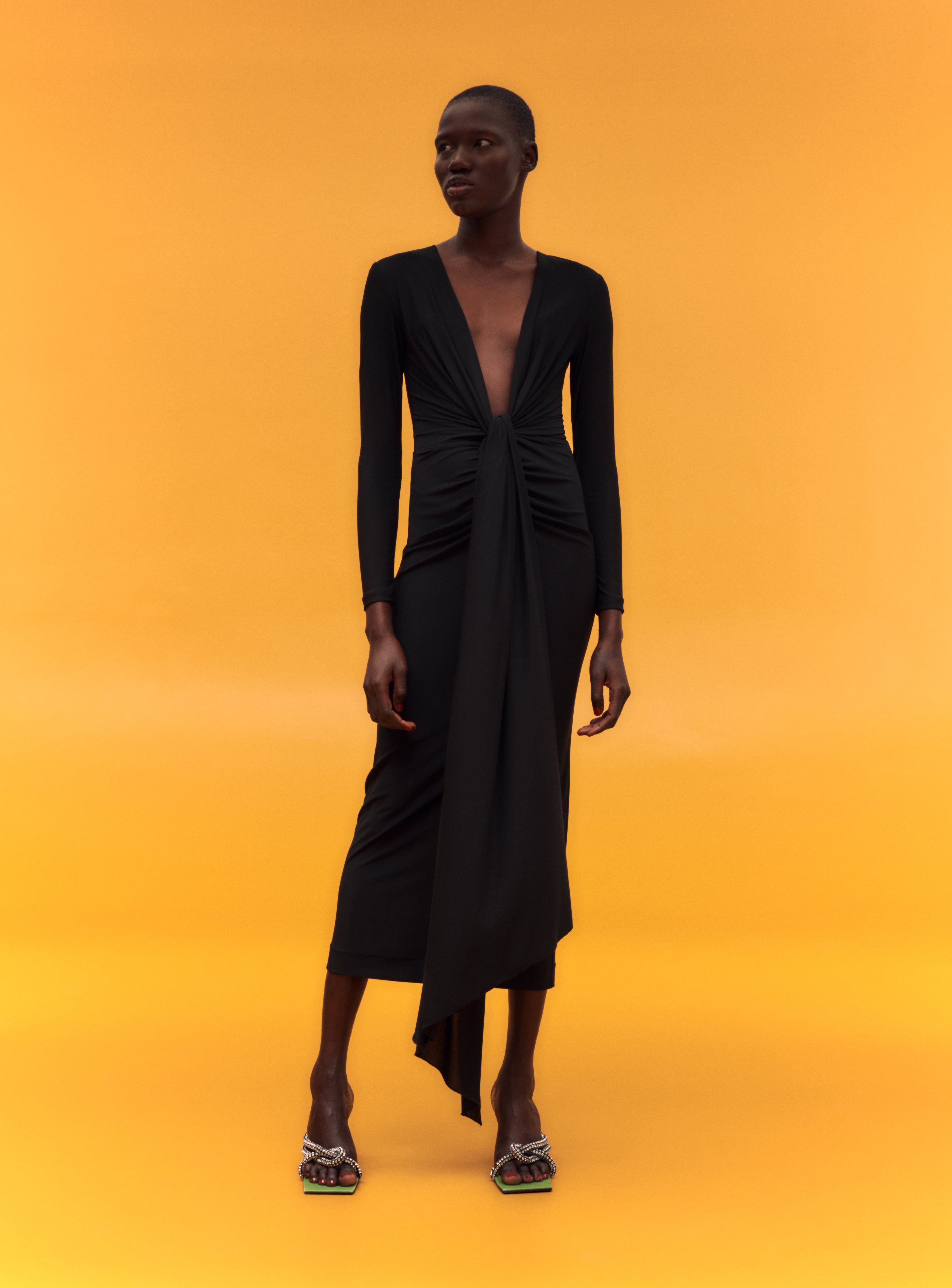 lorena midi dress in bright green solace london Solace London The Lorena Midi Dress in Bright Green .. #FTT_Solace #FTT_Dress Snap