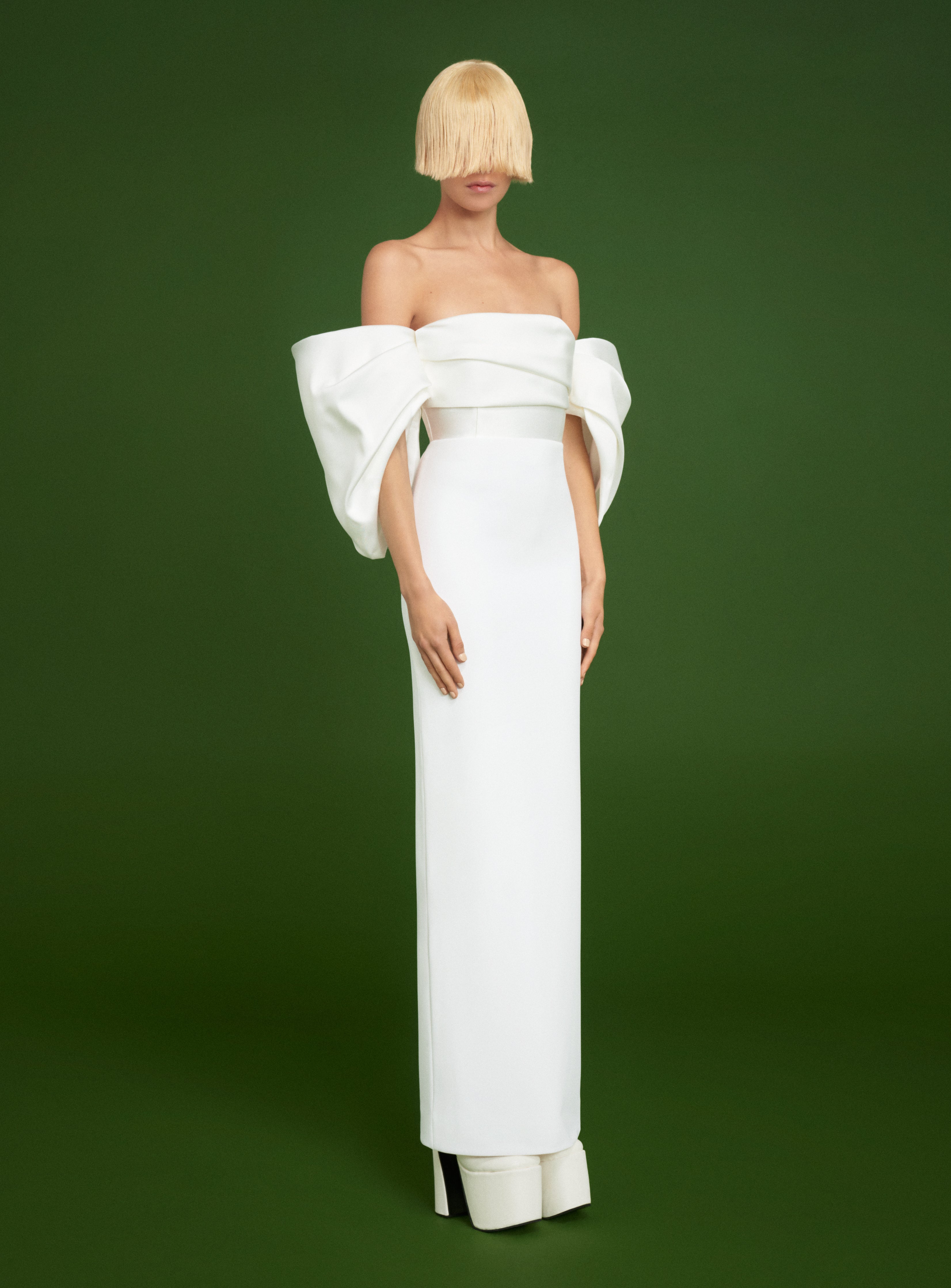 The Arla Dress in Cream – Solace London - Main Image