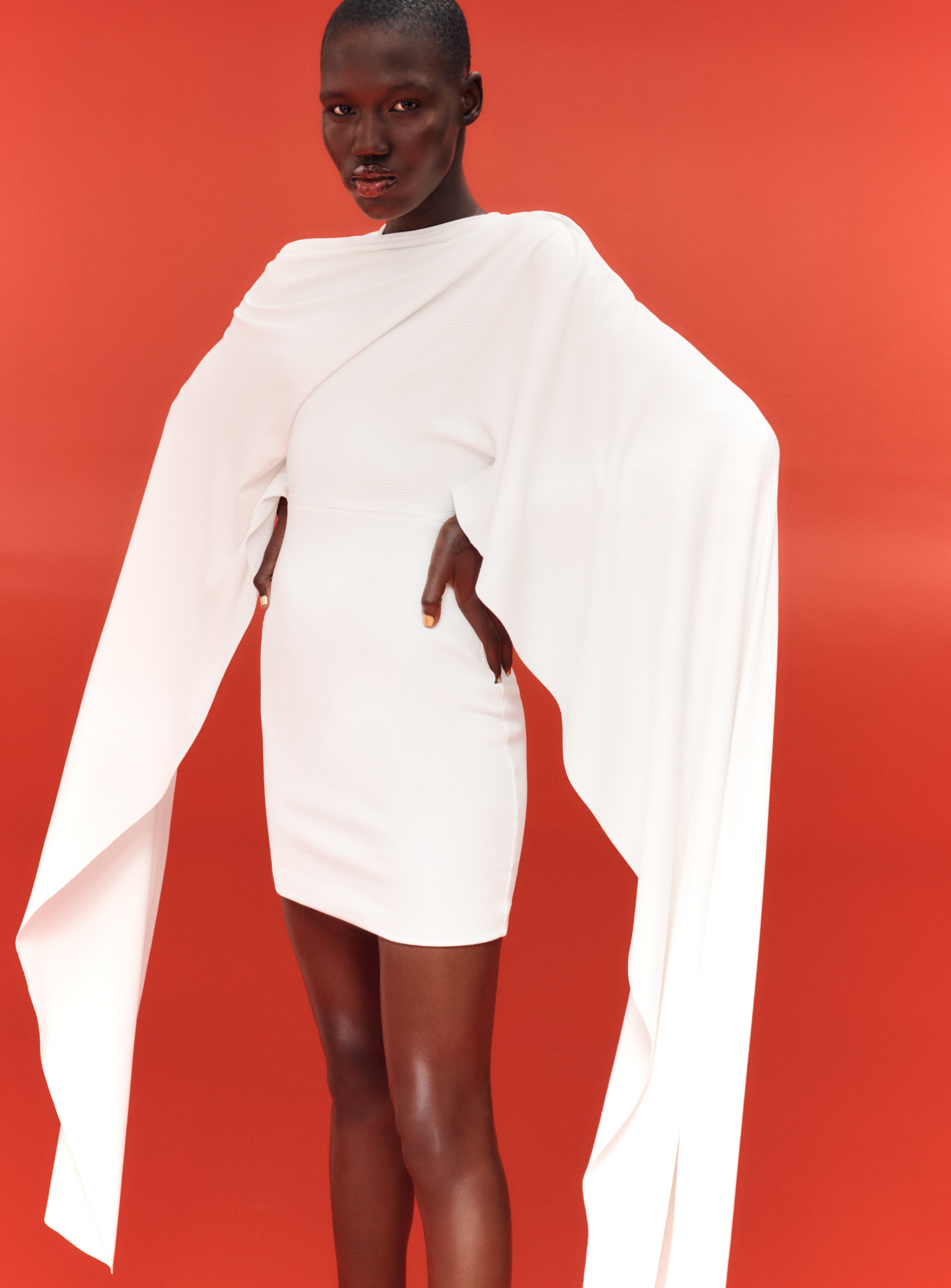 The Leona Mini Dress in Cream  Solace London