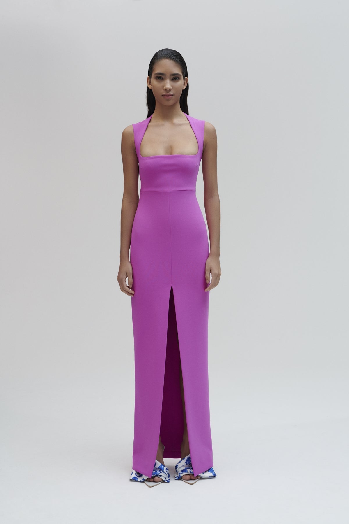 The Sofia Maxi Dress in Bright Purple – Solace London