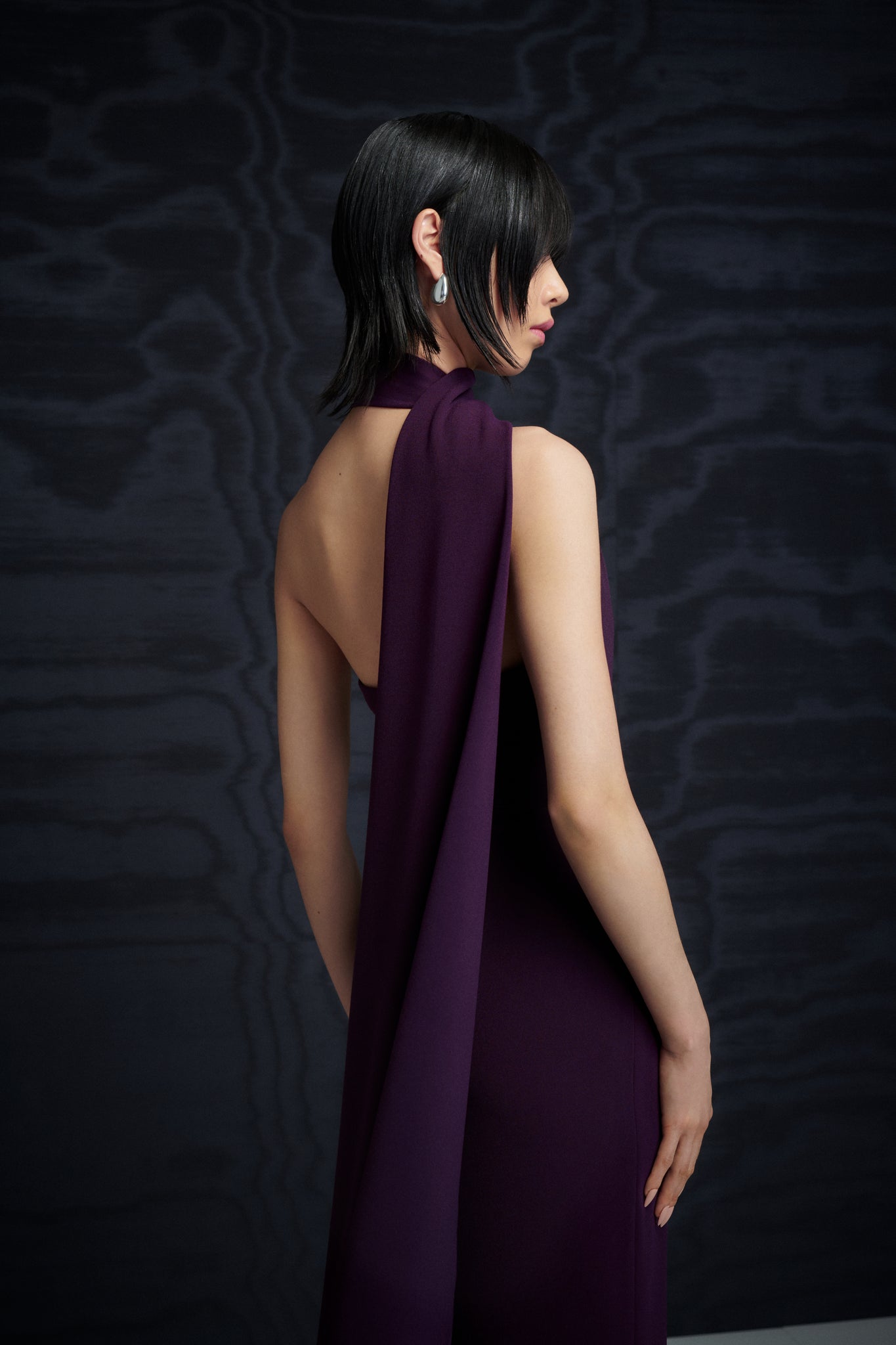 The Demi Maxi Dress in Plum