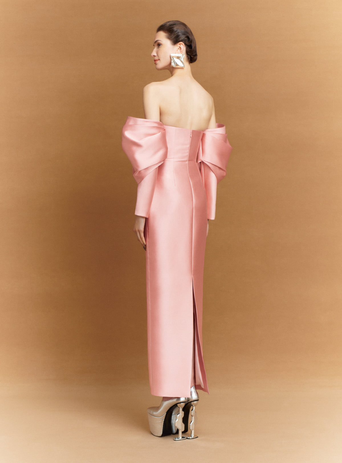 The Laylah Maxi Dress in Putty Pink