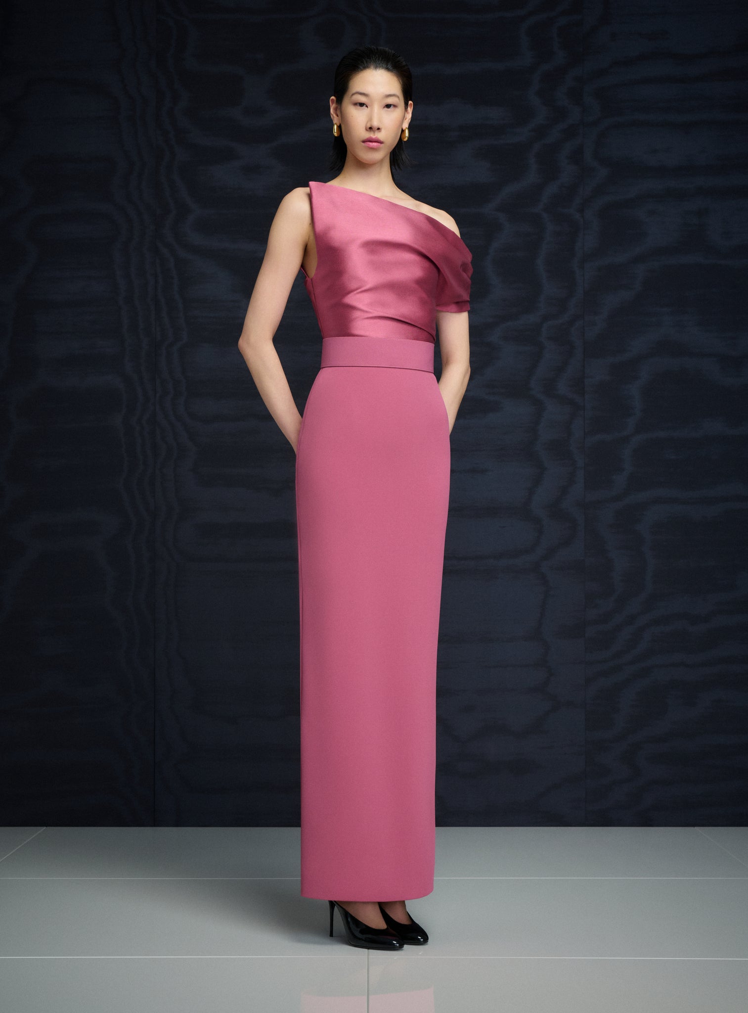 The Magda Maxi Dress in Dark Rose