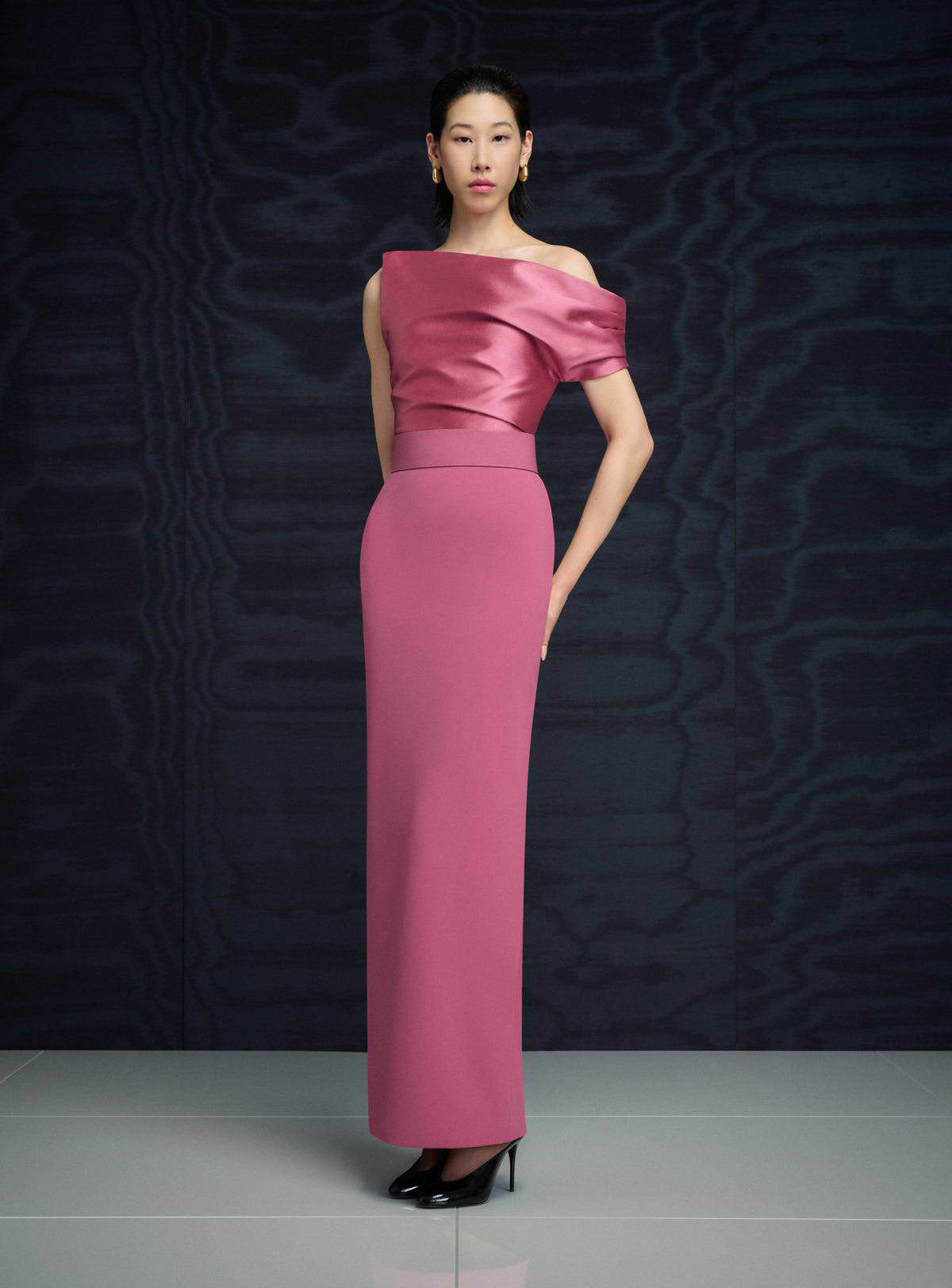 The Magda Maxi Dress in Dark Rose