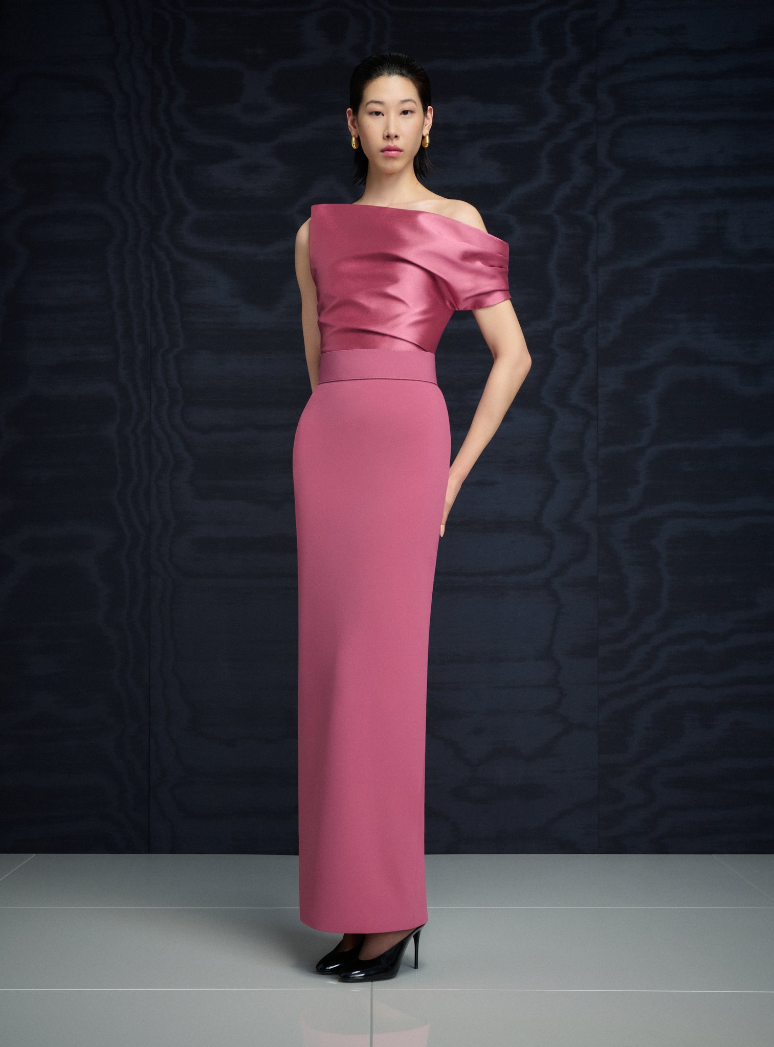 The Magda Maxi Dress in Dark Rose