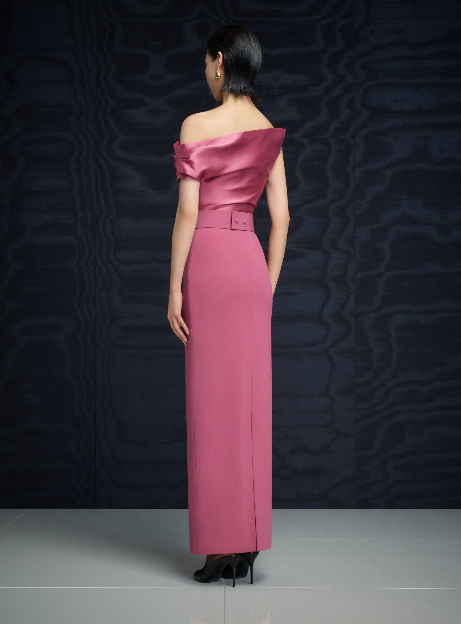 The Magda Maxi Dress in Dark Rose