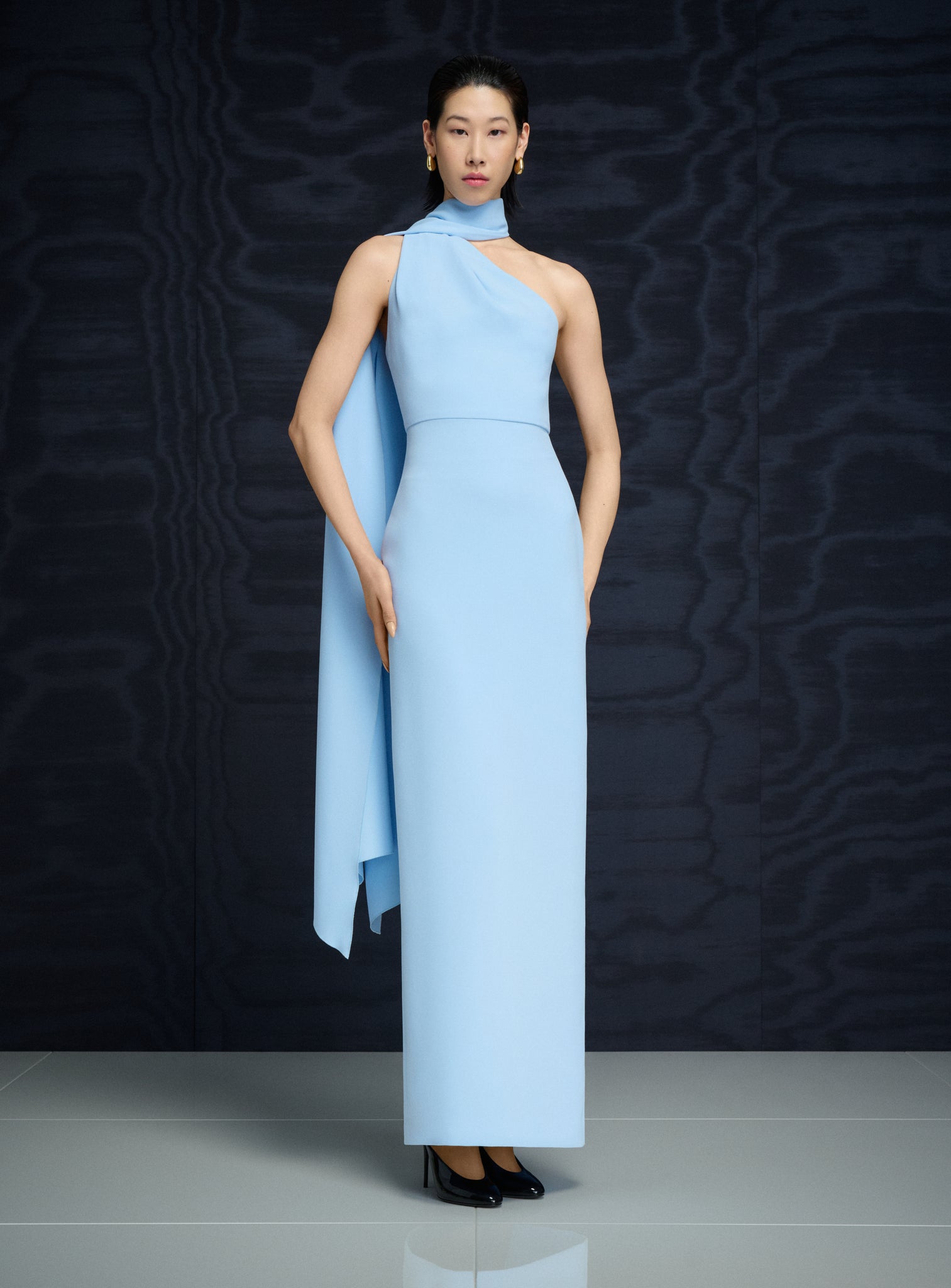 The Demi Maxi Dress in Ice Blue – Solace London