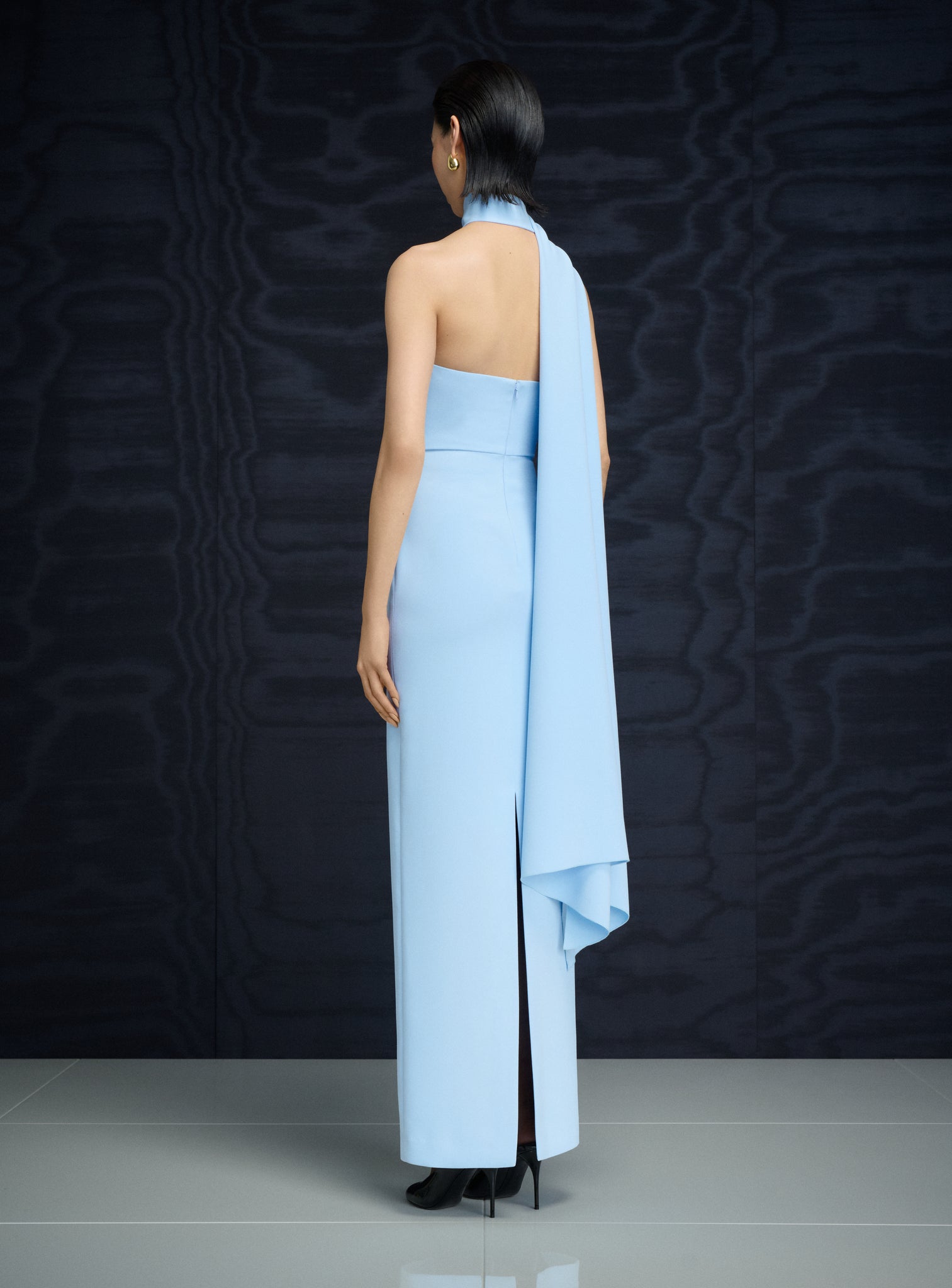 The Demi Maxi Dress in Ice Blue