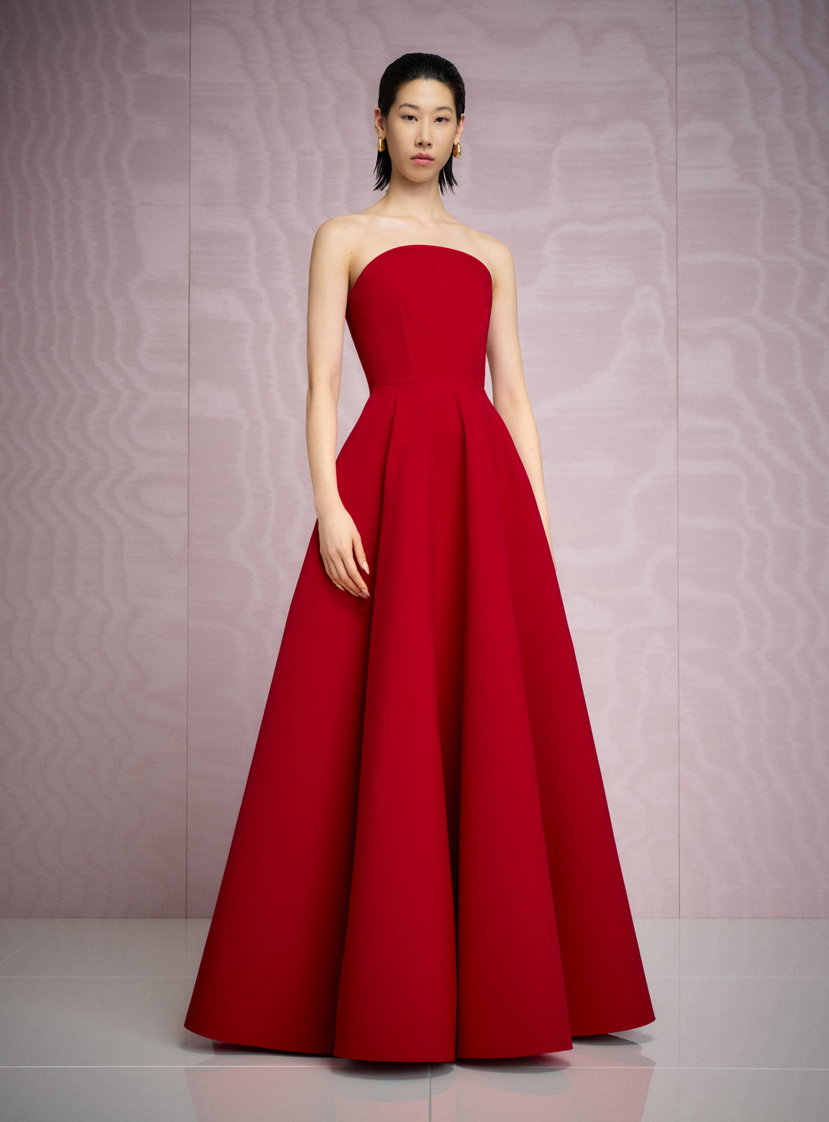 The Mathilde Maxi Dress in Crimson Red