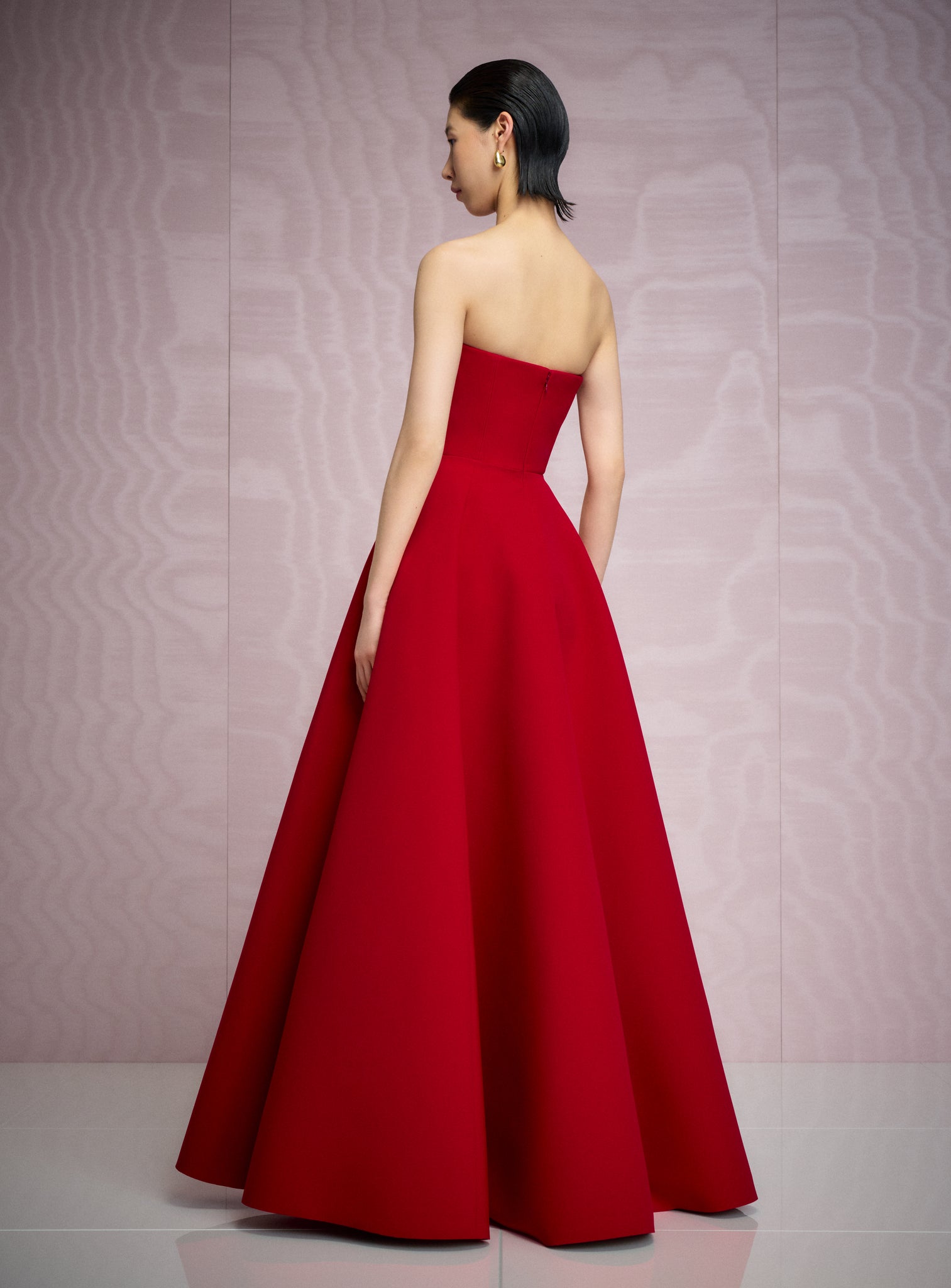 The Mathilde Maxi Dress in Crimson Red
