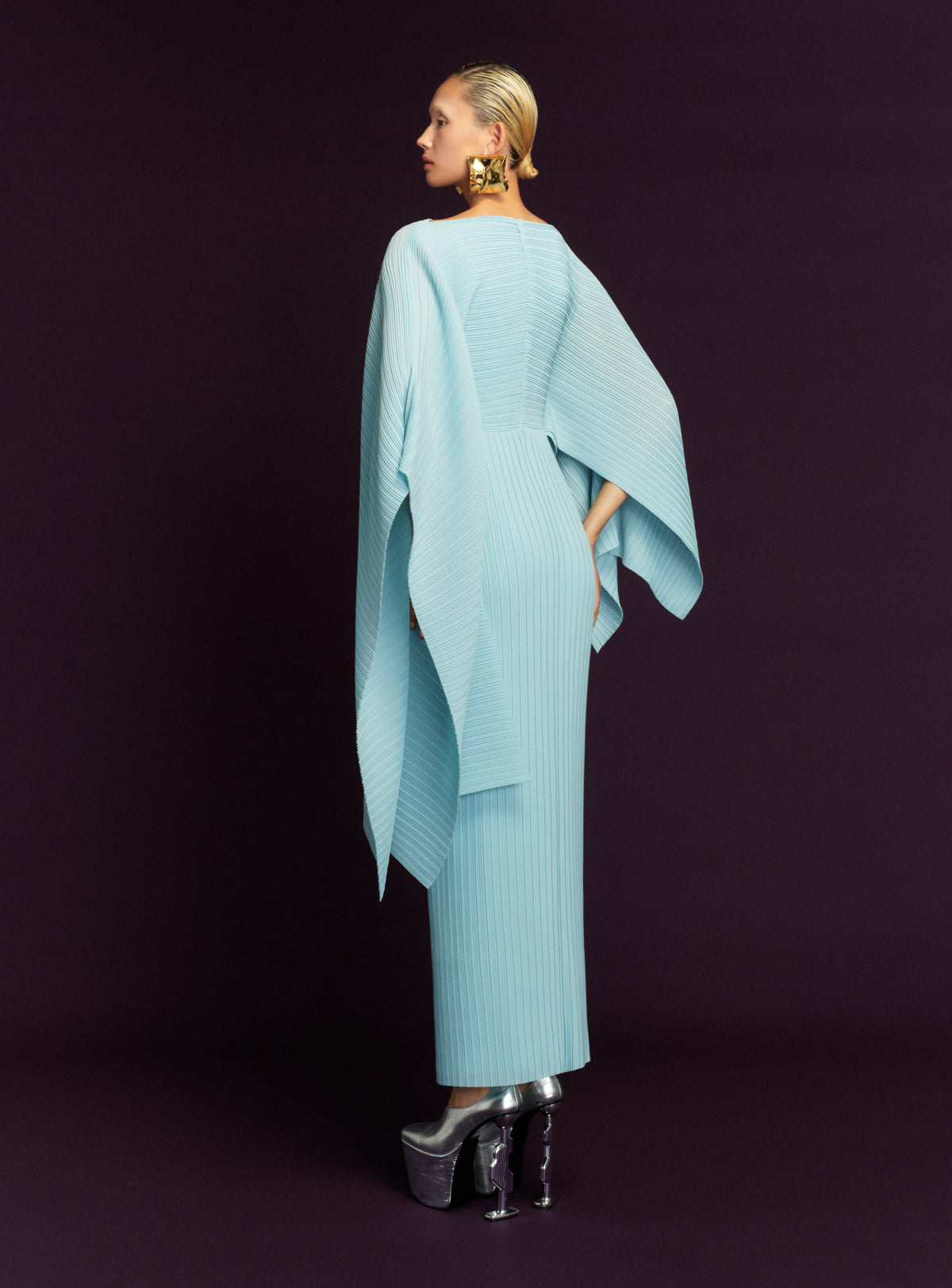 The Adami Maxi Dress in Arctic Blue