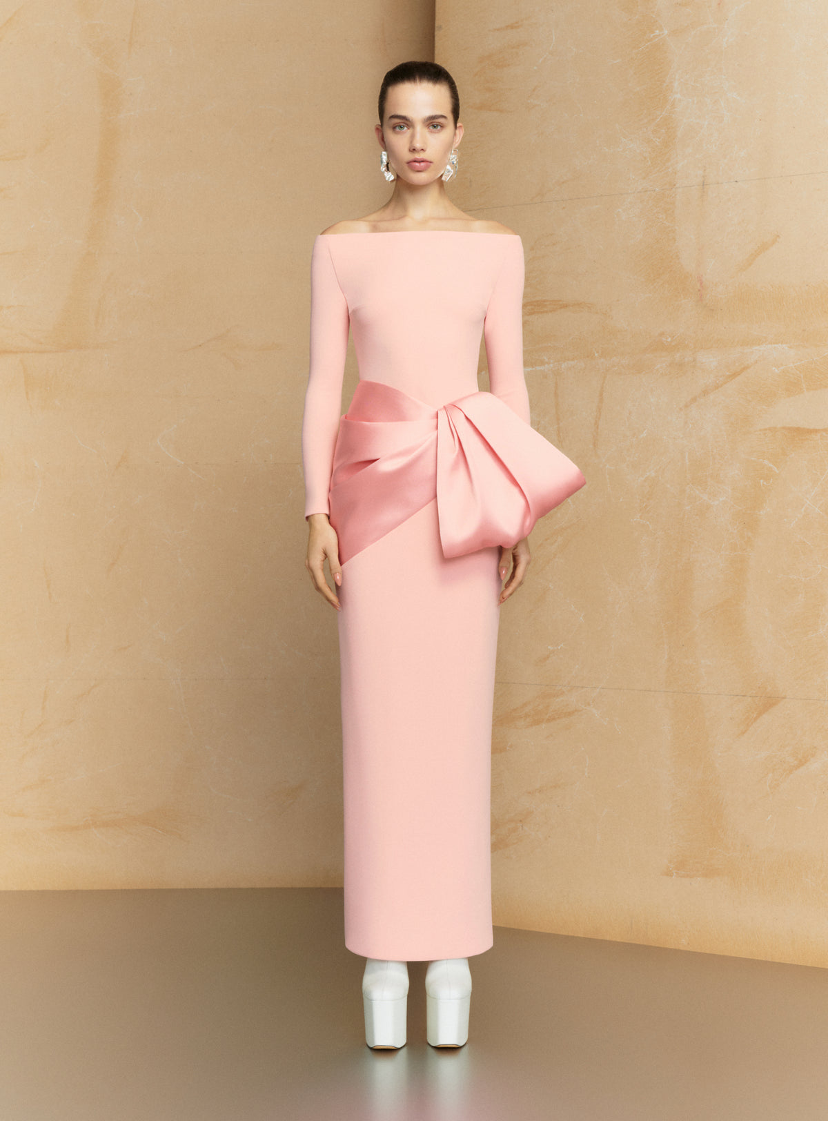 The Kori Maxi Dress in Putty Pink