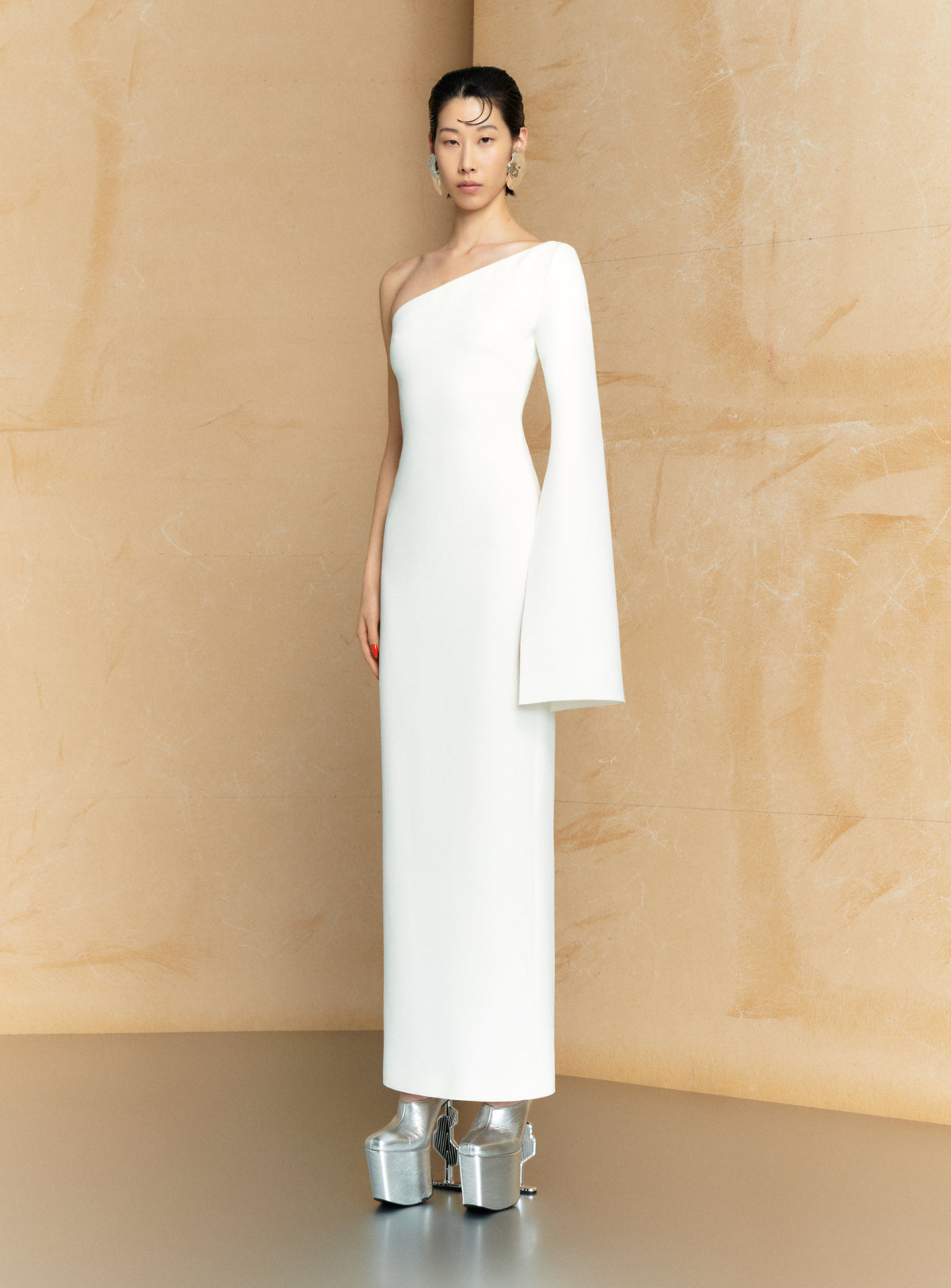 The Alina Maxi Dress in Cream