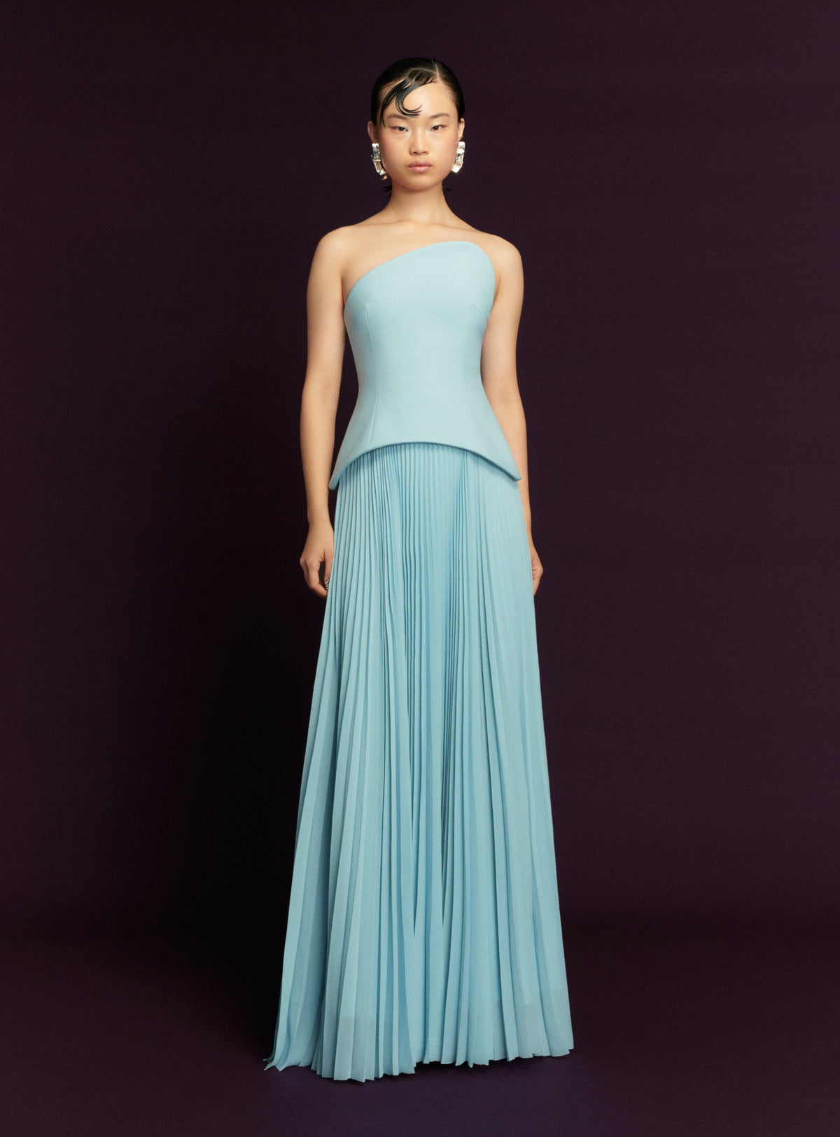 The Britt Maxi Dress in Arctic Blue
