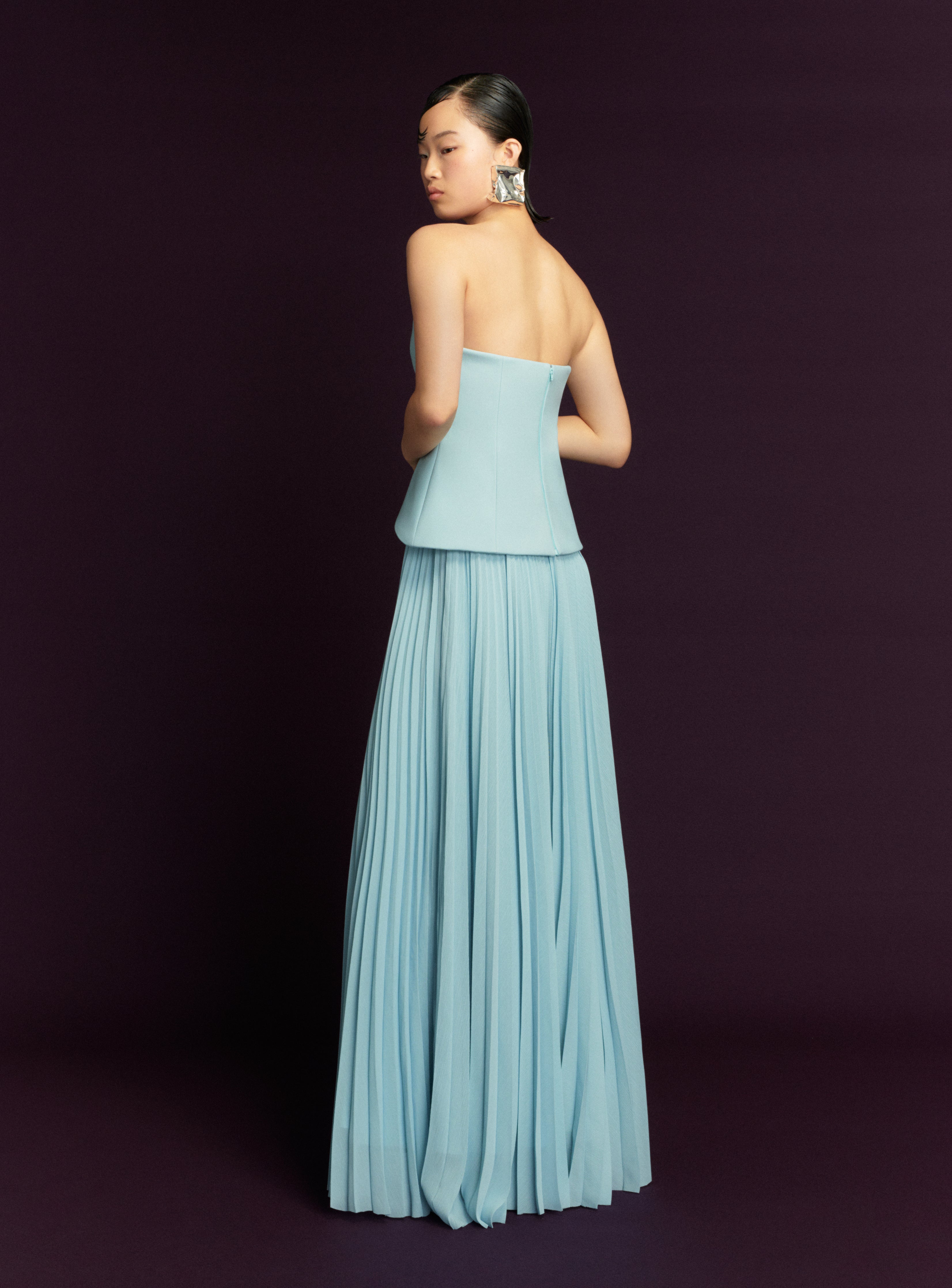 The Britt Maxi Dress in Arctic Blue