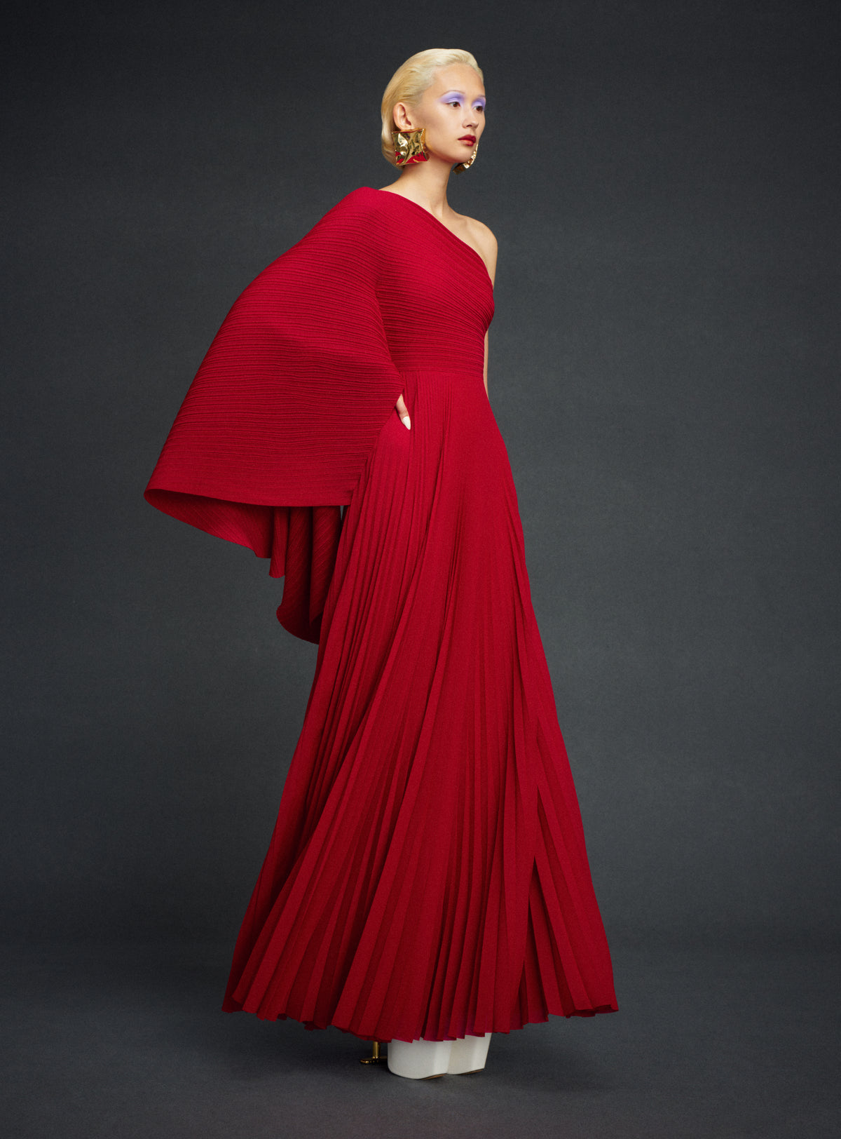 The Maci Maxi Dress in Ruby